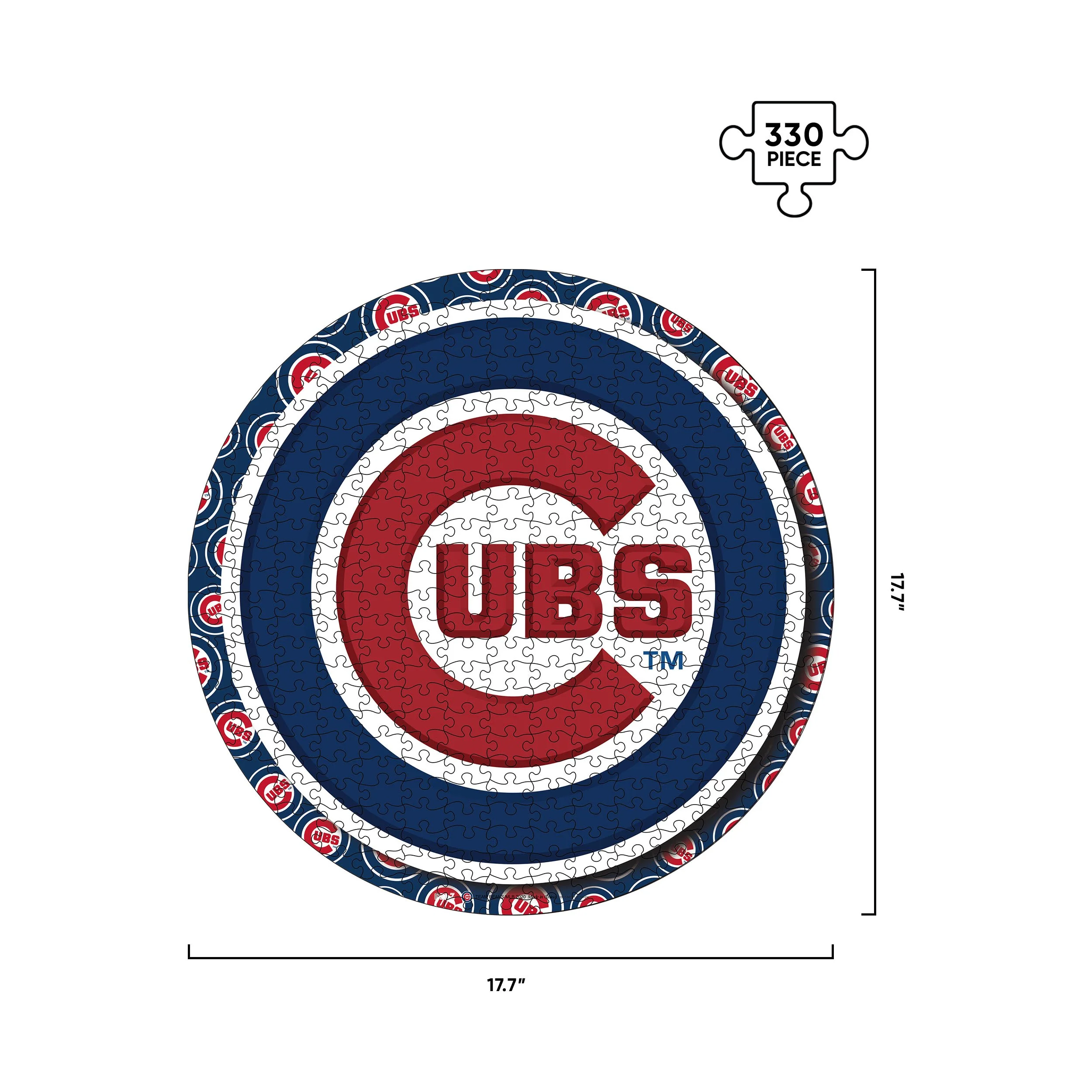 Chicago Cubs MLB Logo Wood Jigsaw Puzzle PZLZ - Image 3