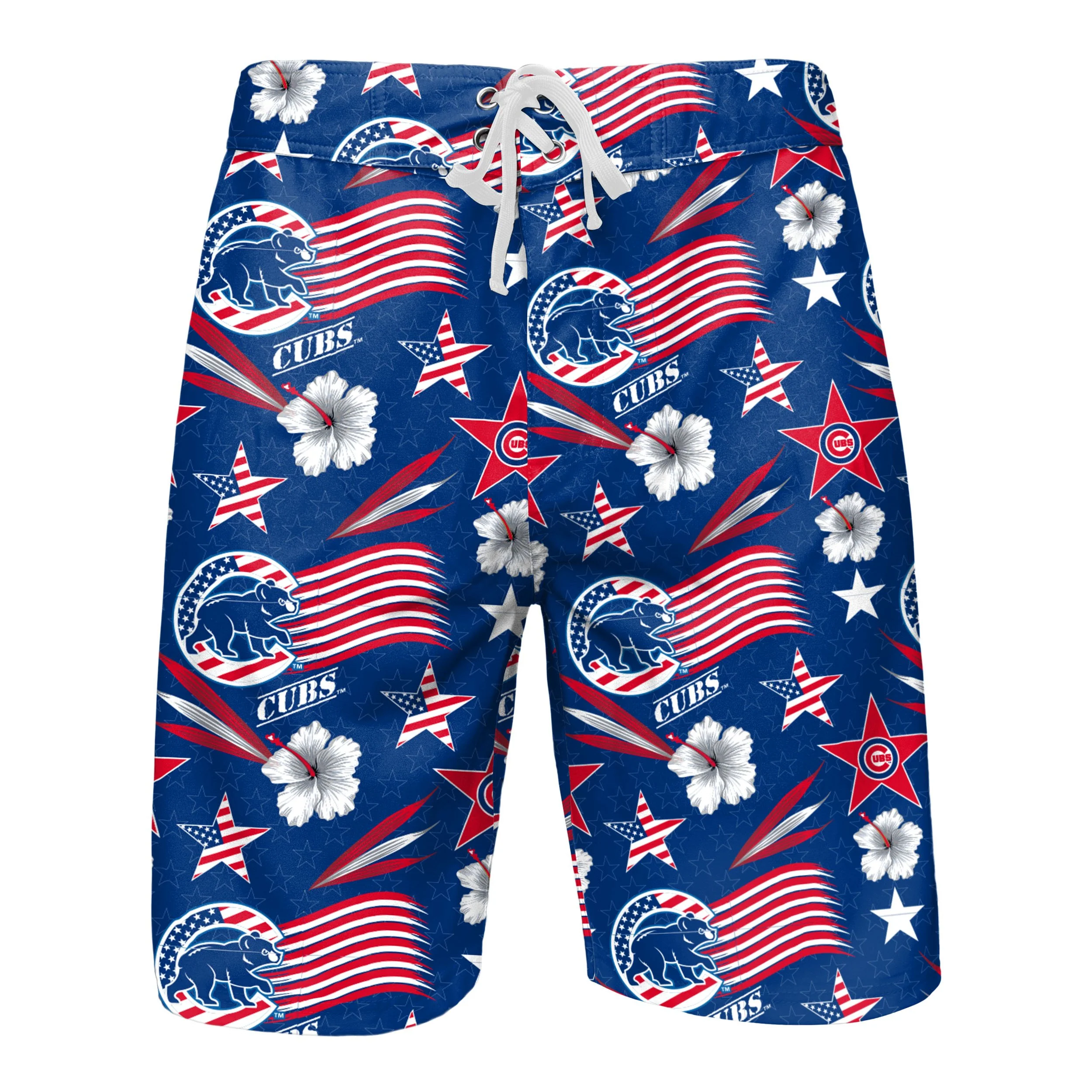 Chicago Cubs MLB Mens Americana Boardshorts