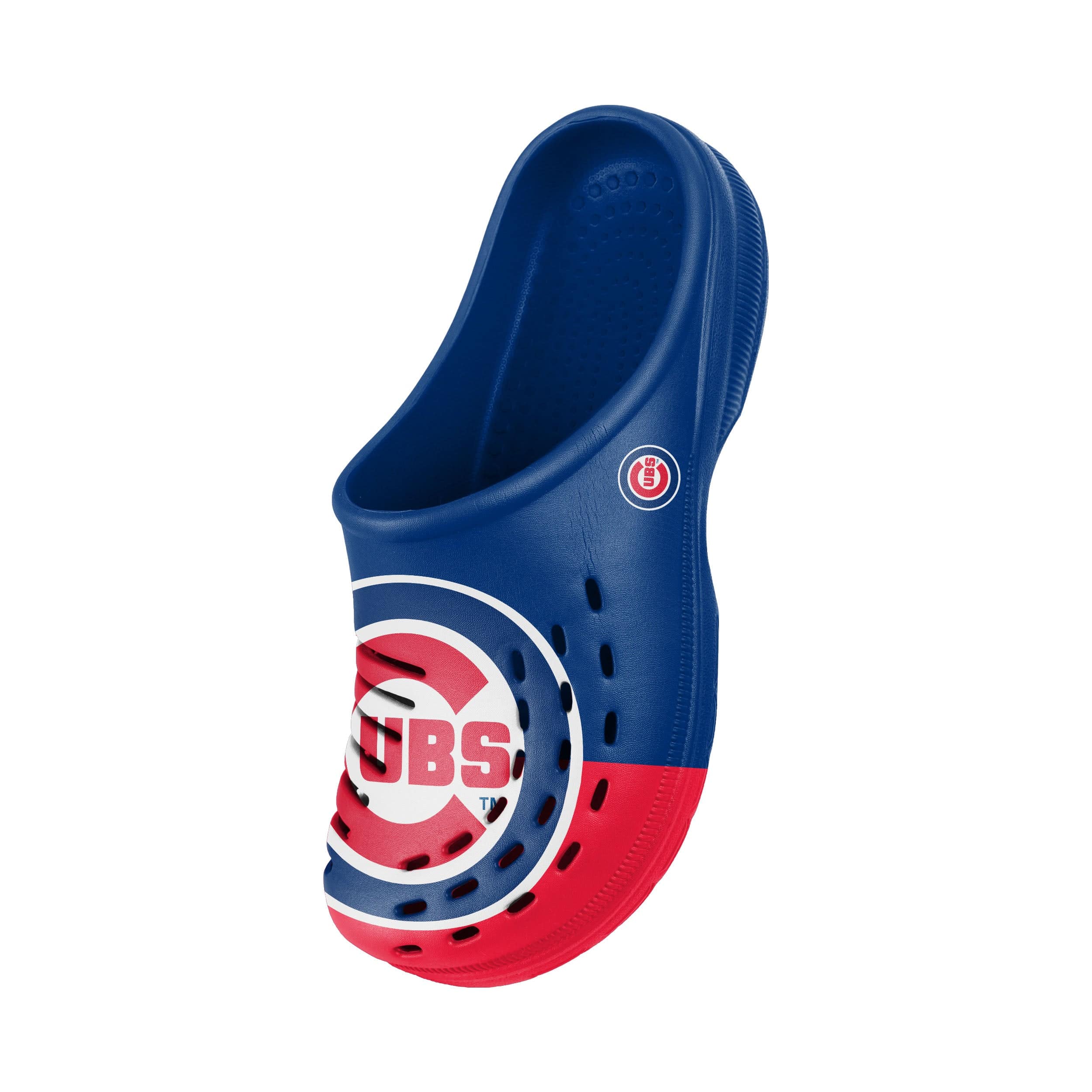 Chicago Cubs MLB Mens Colorblock Big Logo Clog - Image 3