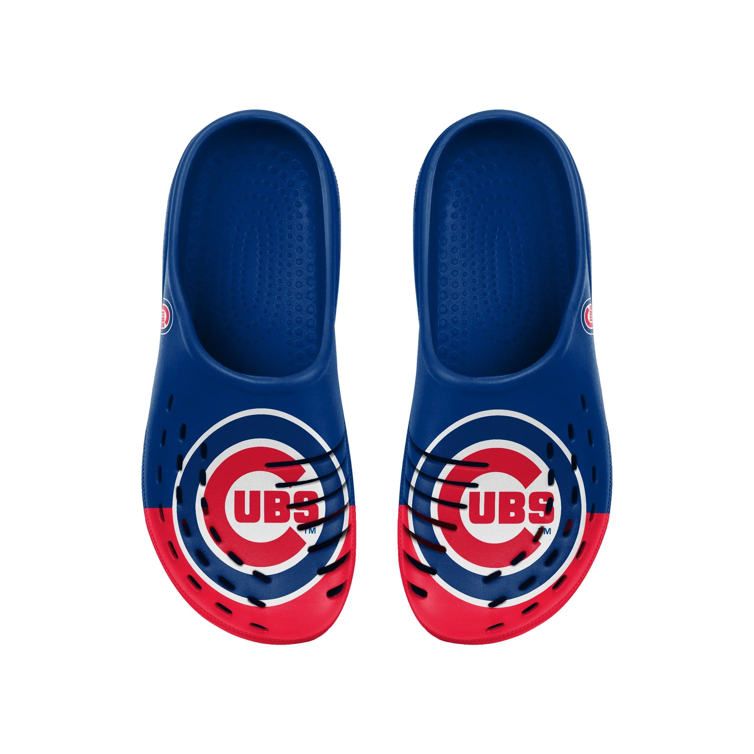 Chicago Cubs MLB Mens Colorblock Big Logo Clog - Image 4