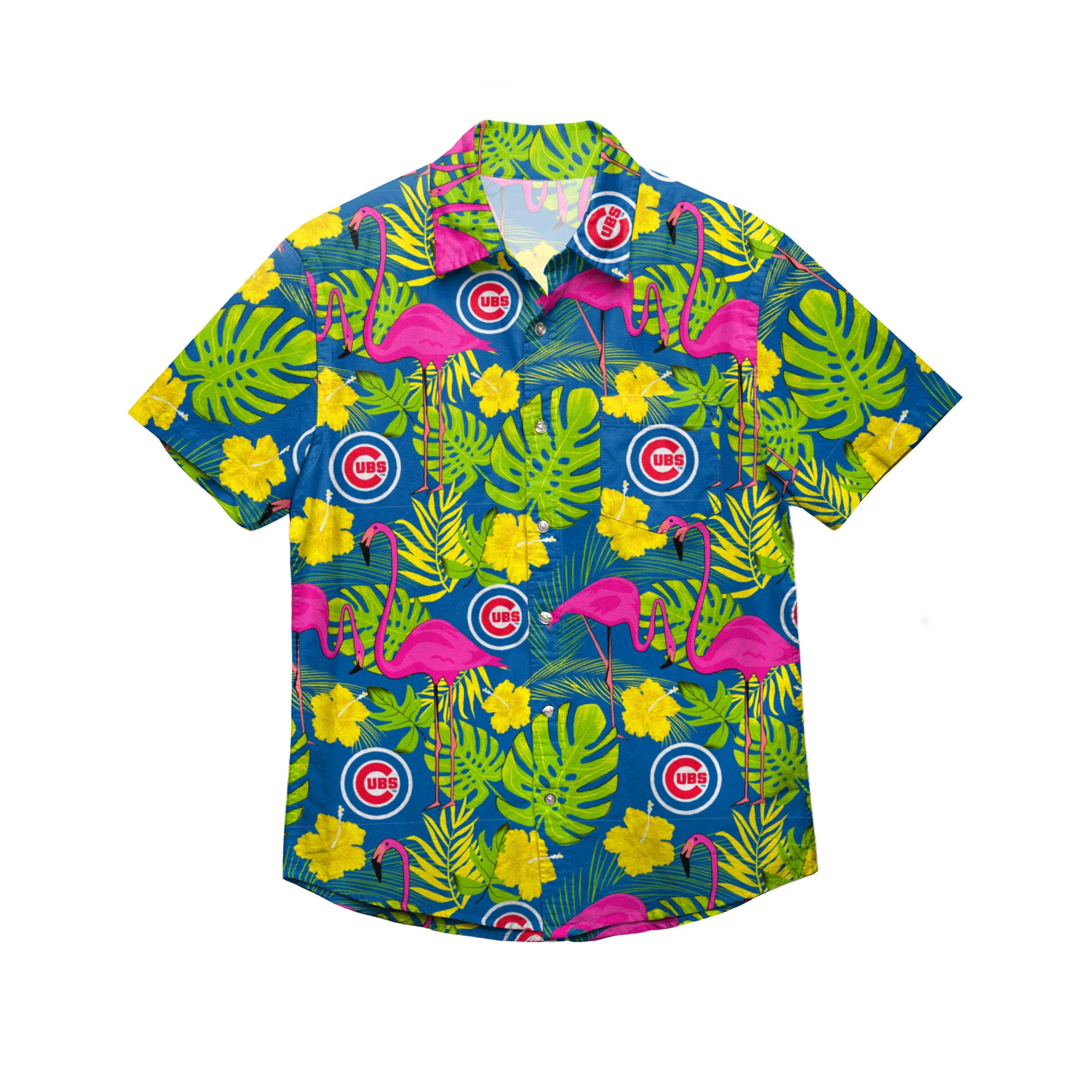 Chicago Cubs MLB Mens Highlights Button Up Shirt