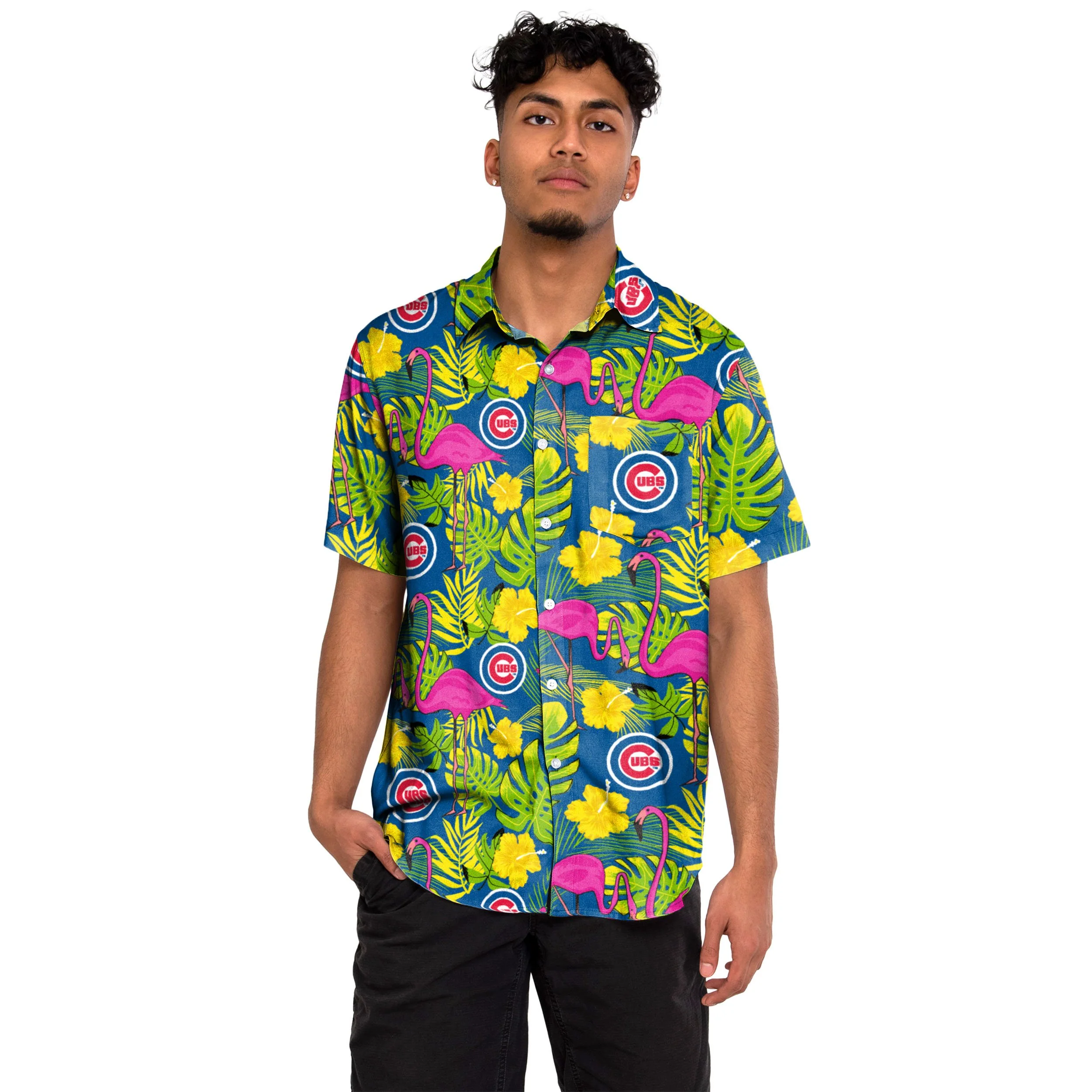 Chicago Cubs MLB Mens Highlights Button Up Shirt - Image 2