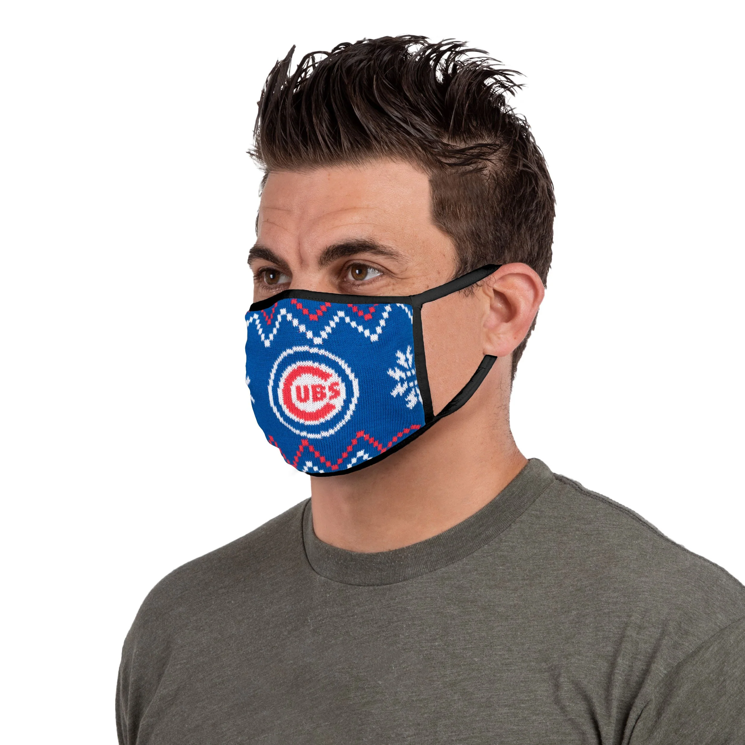 Chicago Cubs MLB Mens Knit 2 Pack Face Cover - Image 3