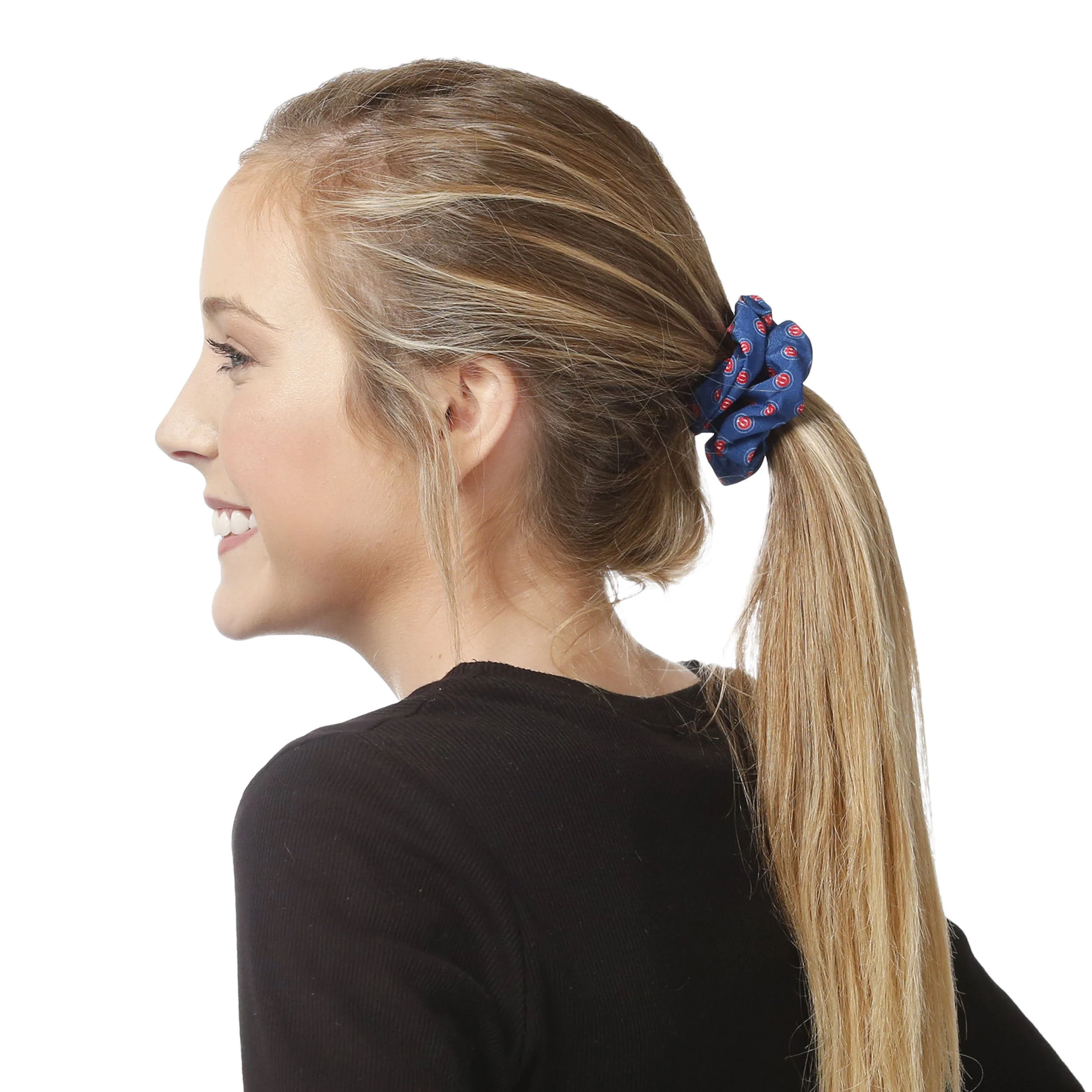 Chicago Cubs MLB Mini Print 3 Pack Scrunchies - Image 3