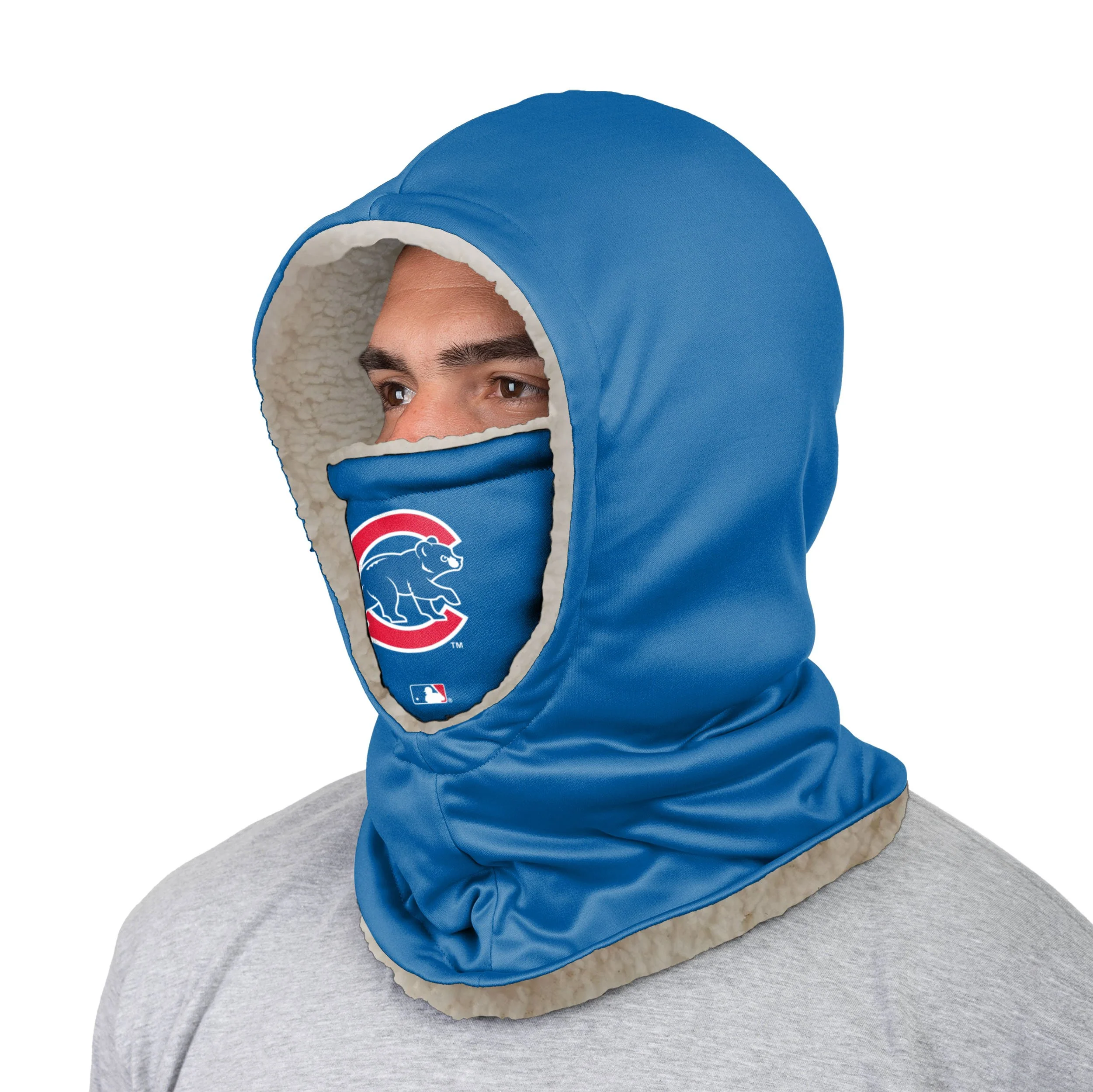 Chicago Cubs MLB On-Field Blue Hooded Gaiter - Image 2