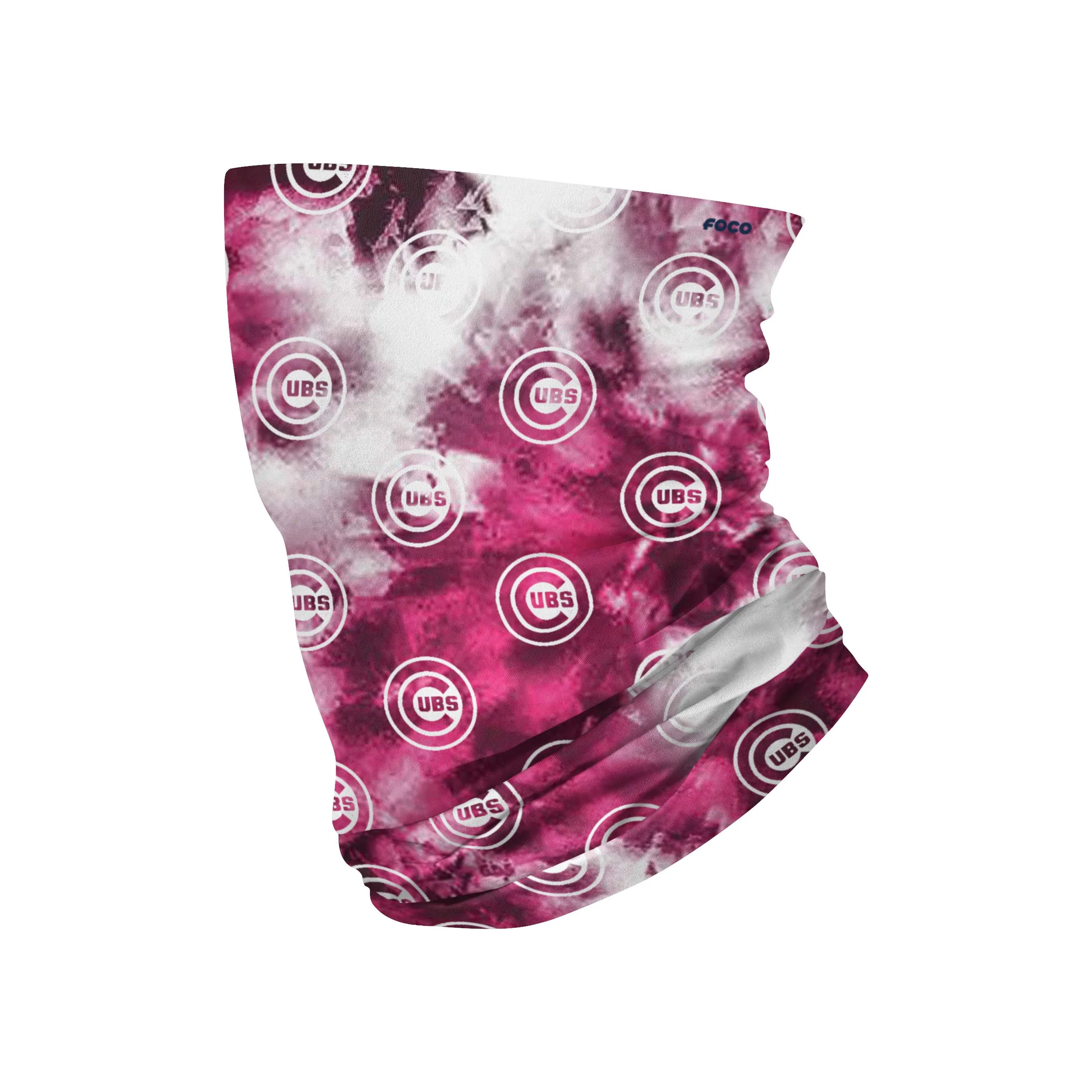 Chicago Cubs MLB Pink Tie-Dye Gaiter Scarf