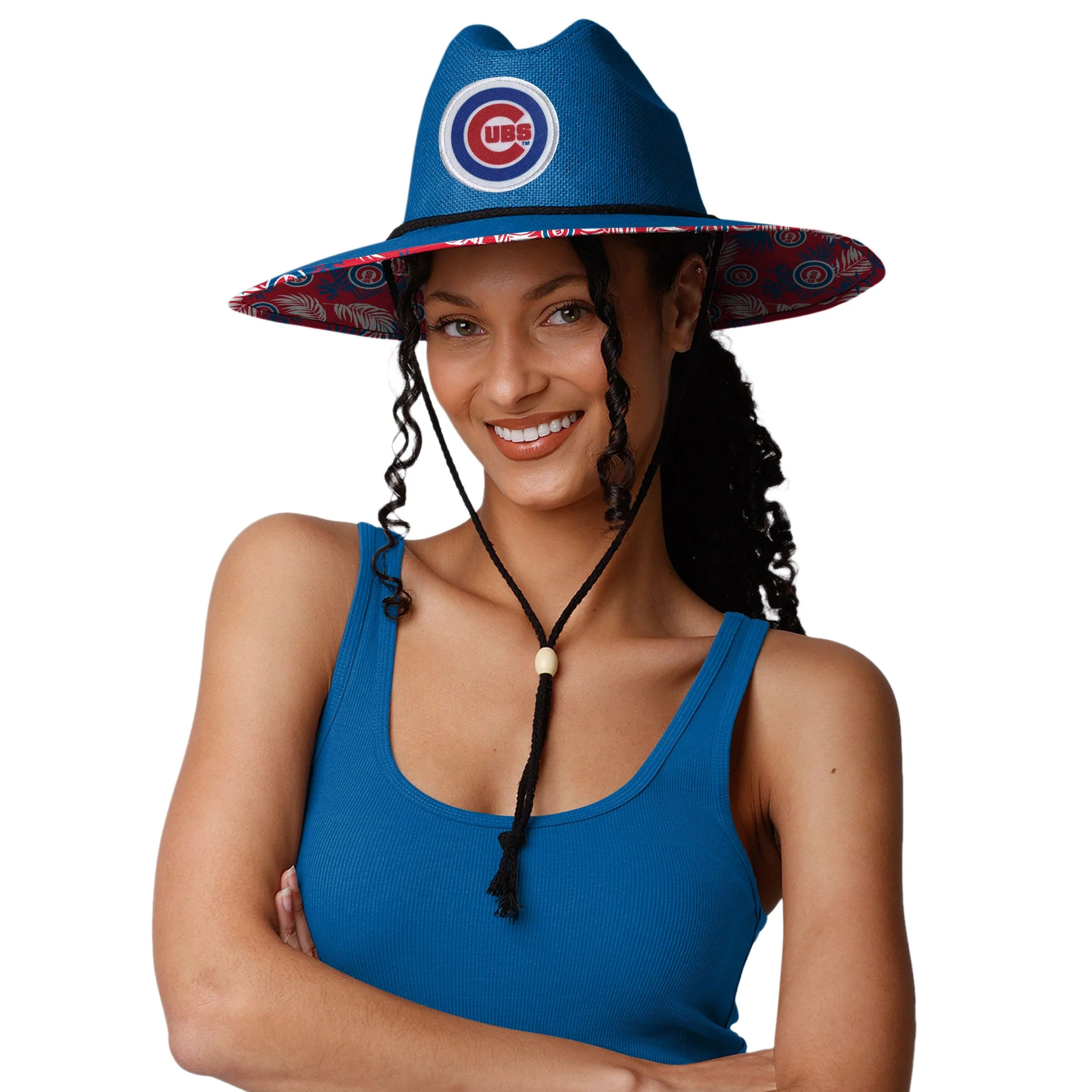 Chicago Cubs MLB Team Color Straw Hat - Image 4