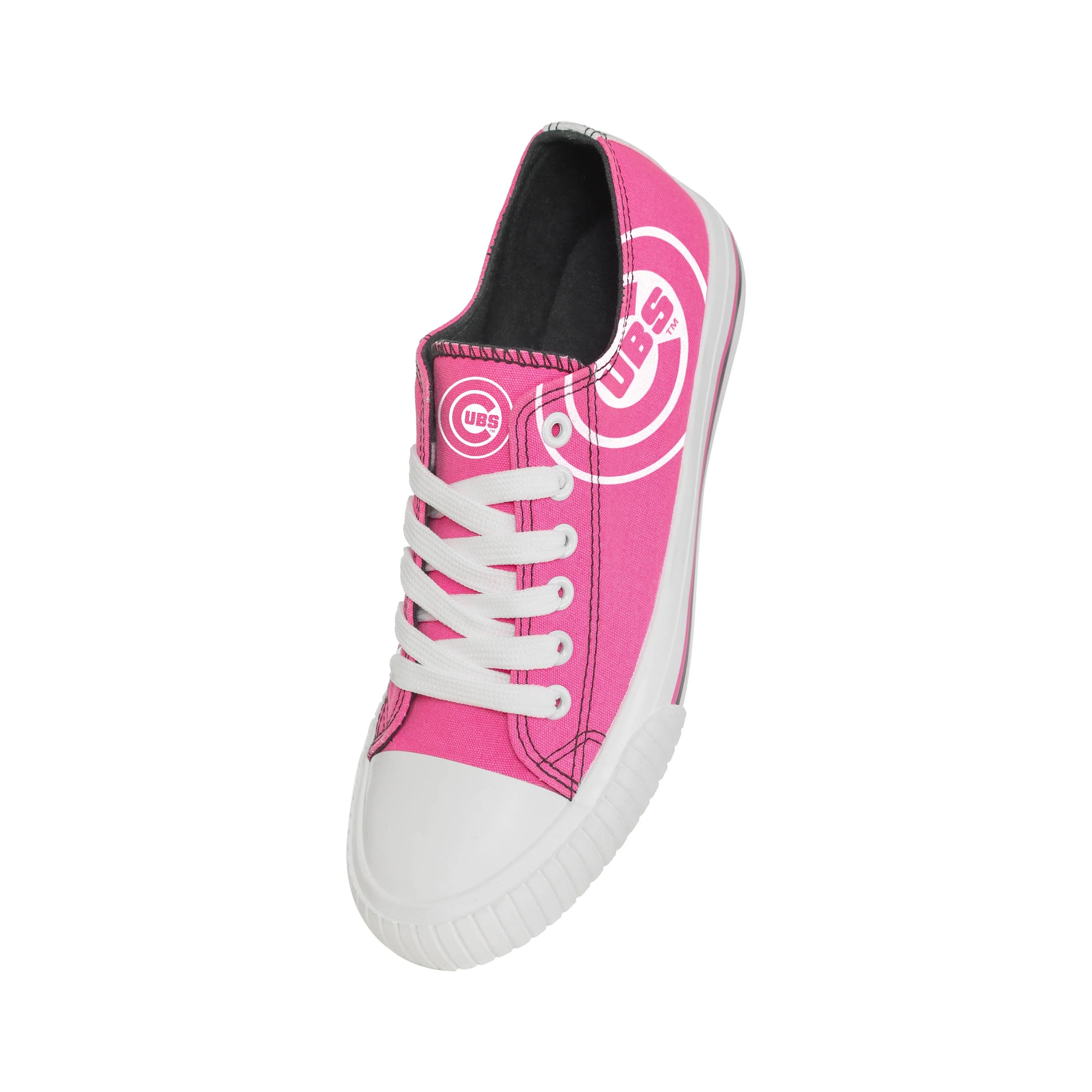 Chicago Cubs MLB Womens Highlights Low Top Canvas Shoe - Image 3