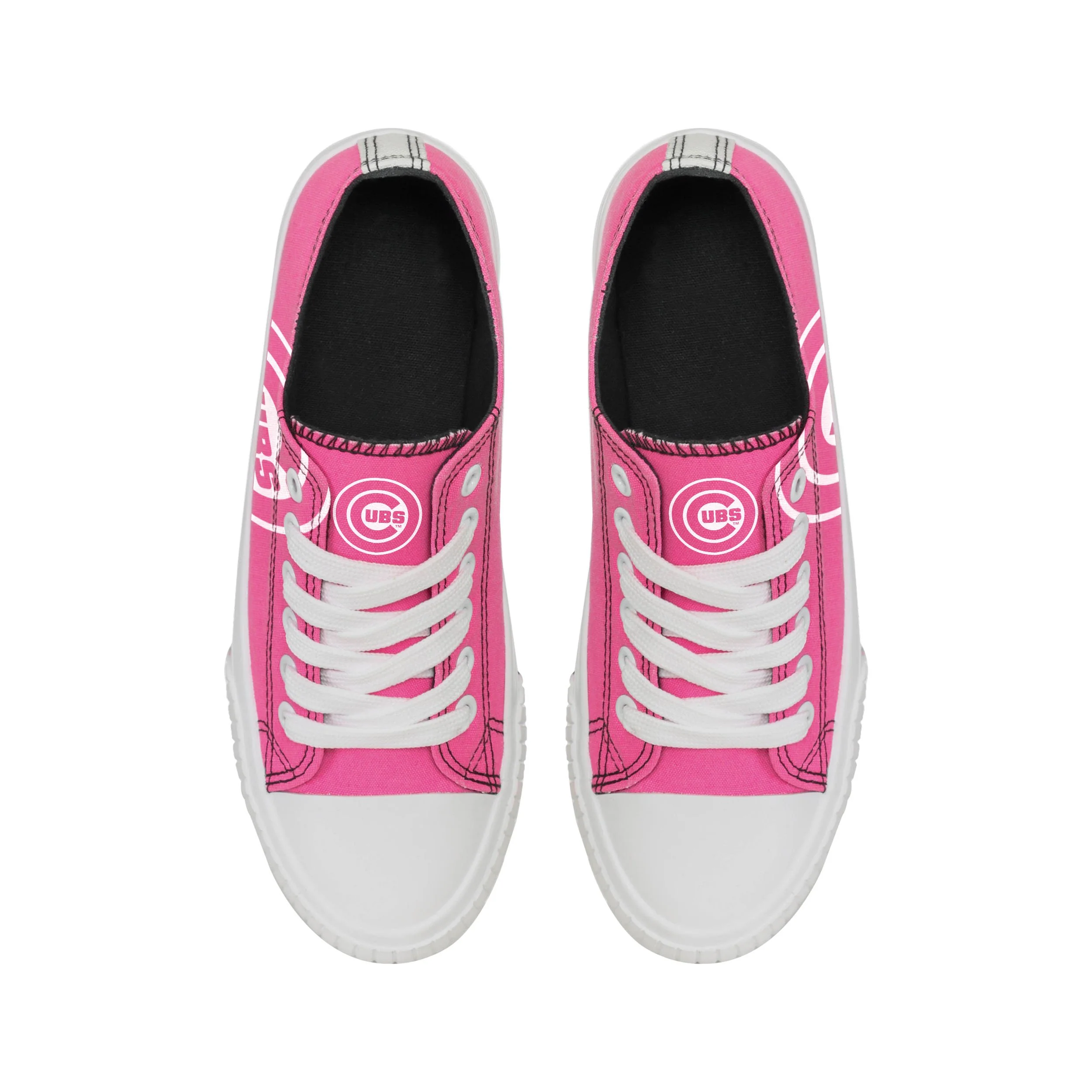 Chicago Cubs MLB Womens Highlights Low Top Canvas Shoe - Image 4