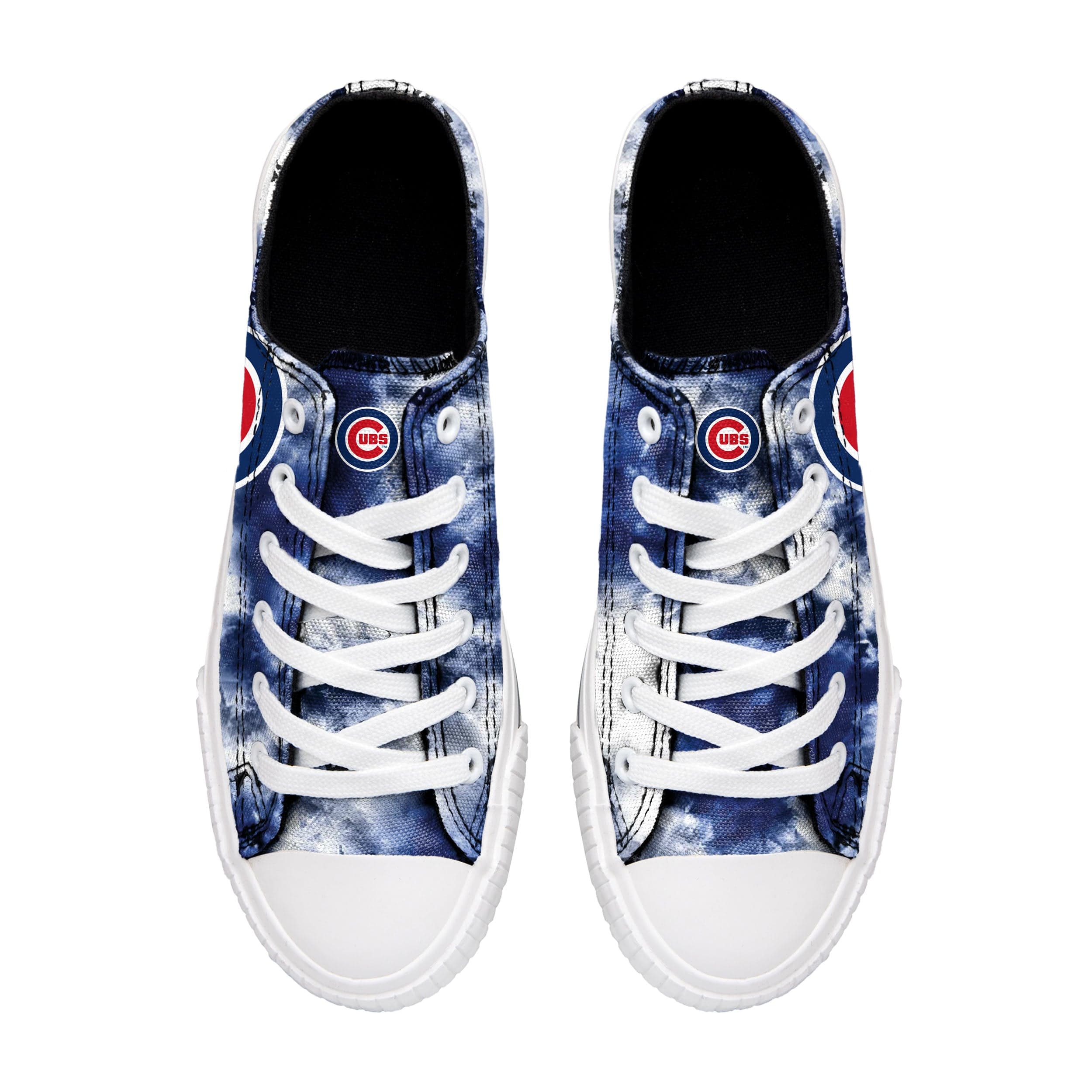 Chicago Cubs MLB Womens Low Top Tie-Dye Canvas Shoe - Image 3