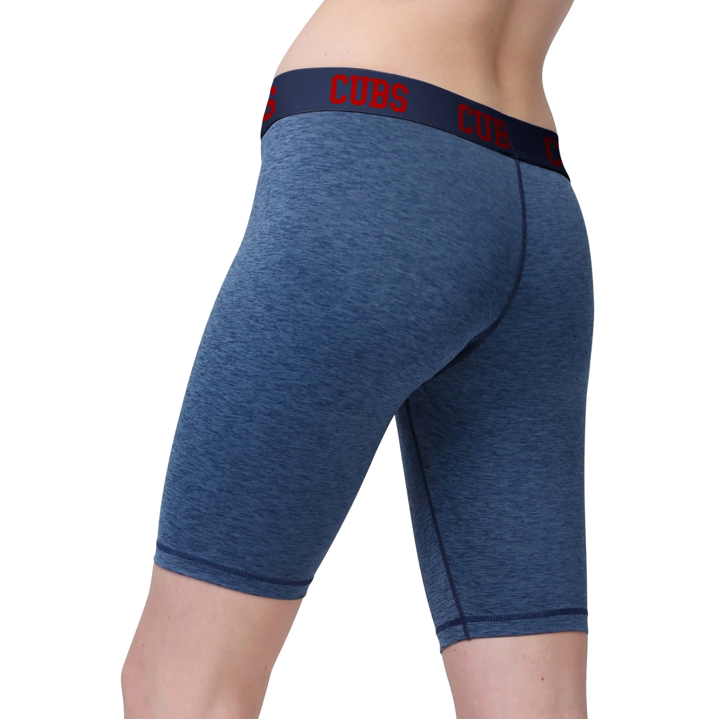 Chicago Cubs MLB Womens Team Color Static Bike Shorts - Image 3