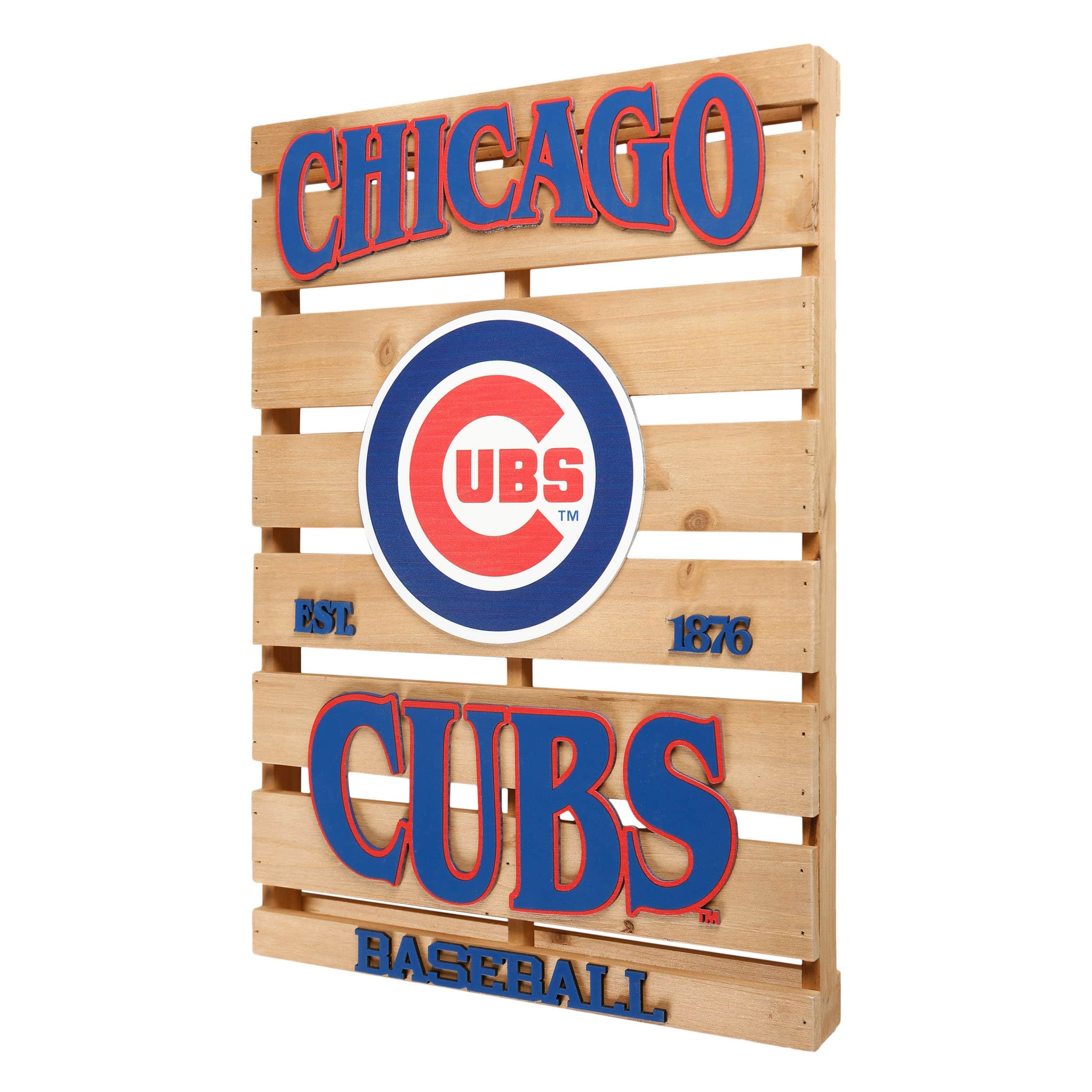 Chicago Cubs MLB Wood Pallet Sign