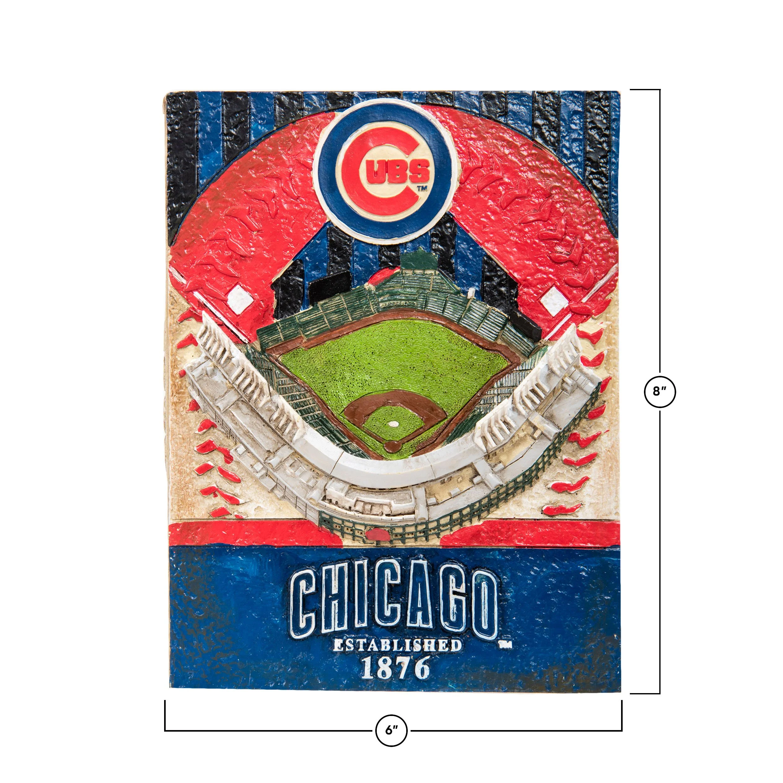 Chicago Cubs MLB Wrigley Field Stadium Wall Plaque - Image 3