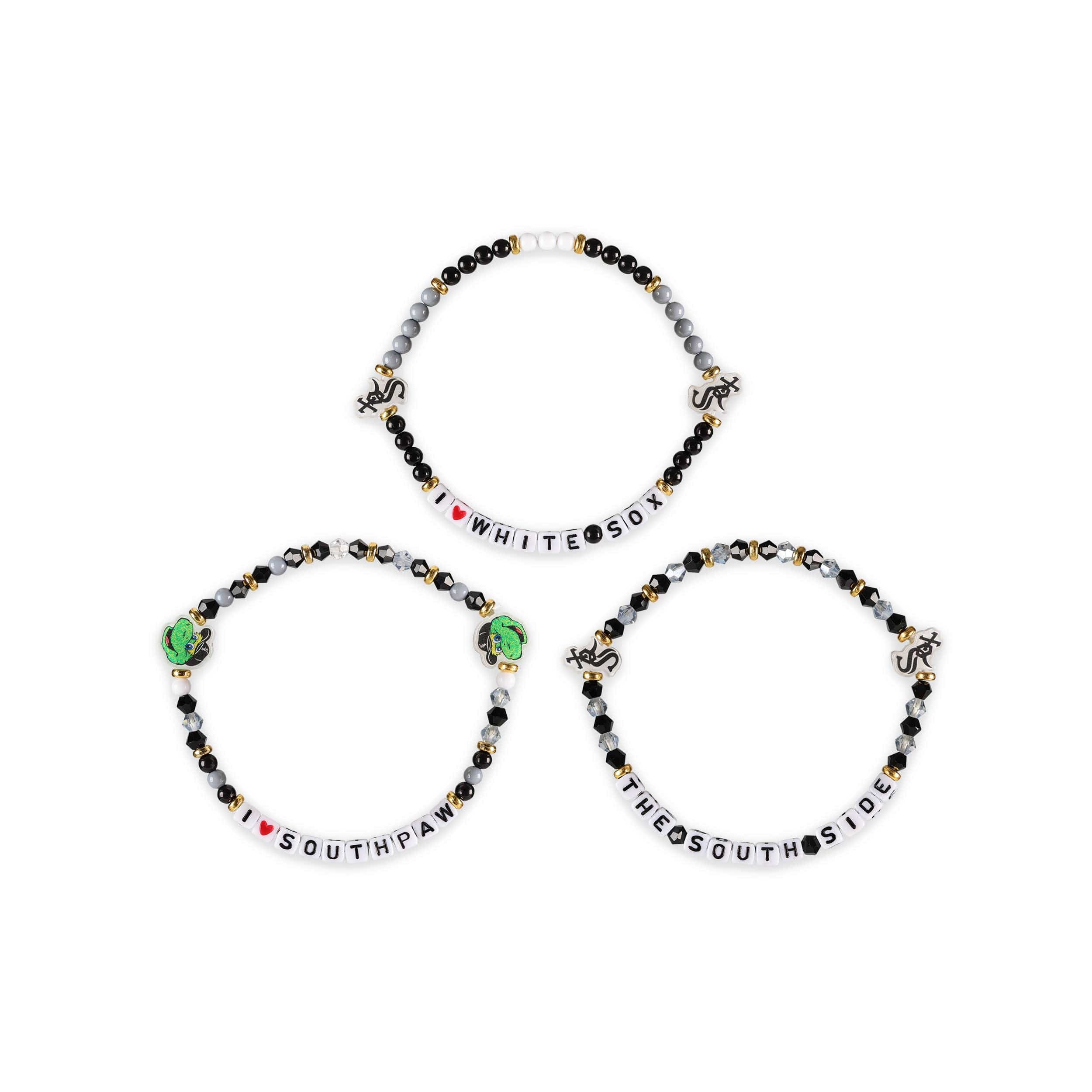 Chicago White Sox MLB 3 Pack Friendship Bracelet - Image 3