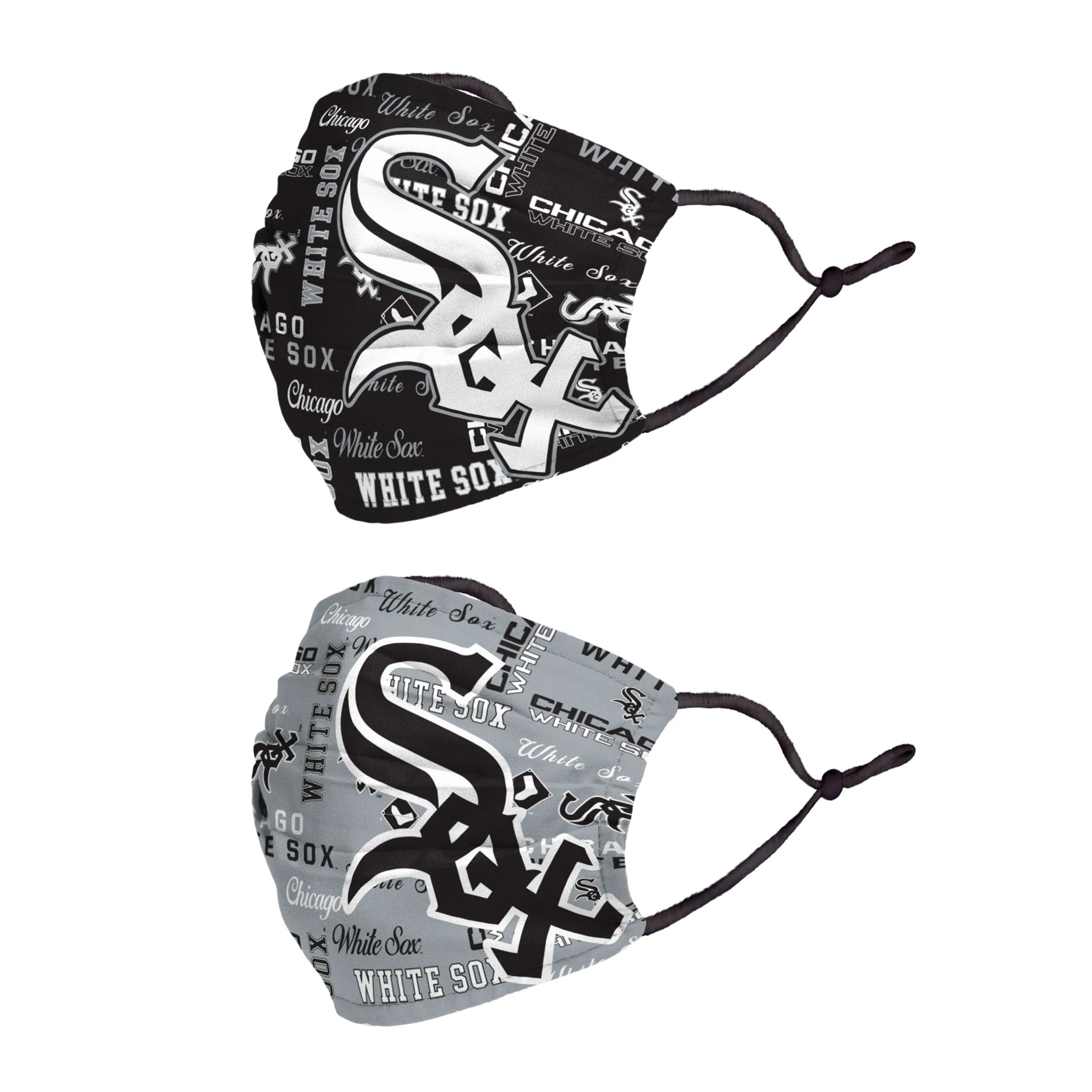 Chicago White Sox MLB Logo Rush Adjustable 2 Pack Face Cover - Image 2