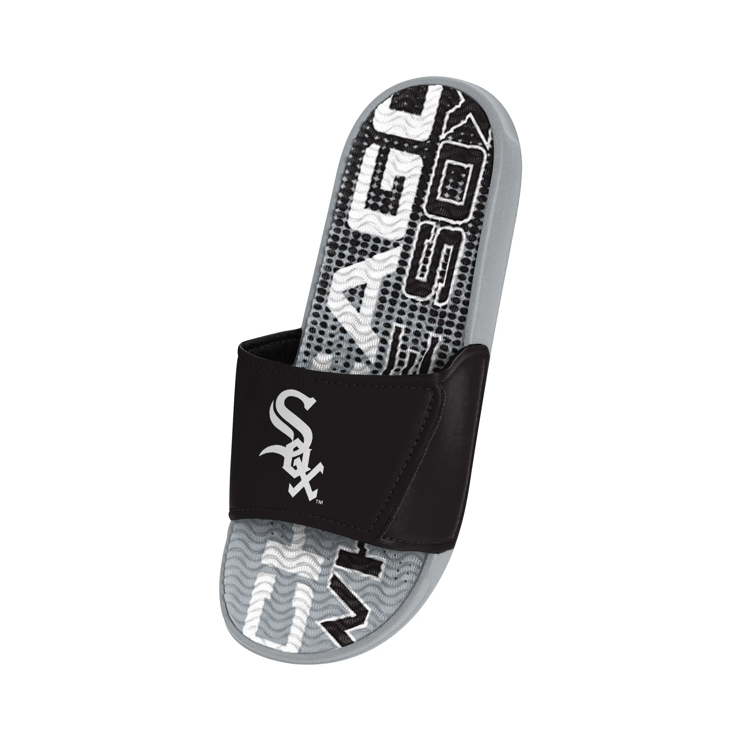 Chicago White Sox MLB Mens Gradient Wordmark Gel Slide - Image 3