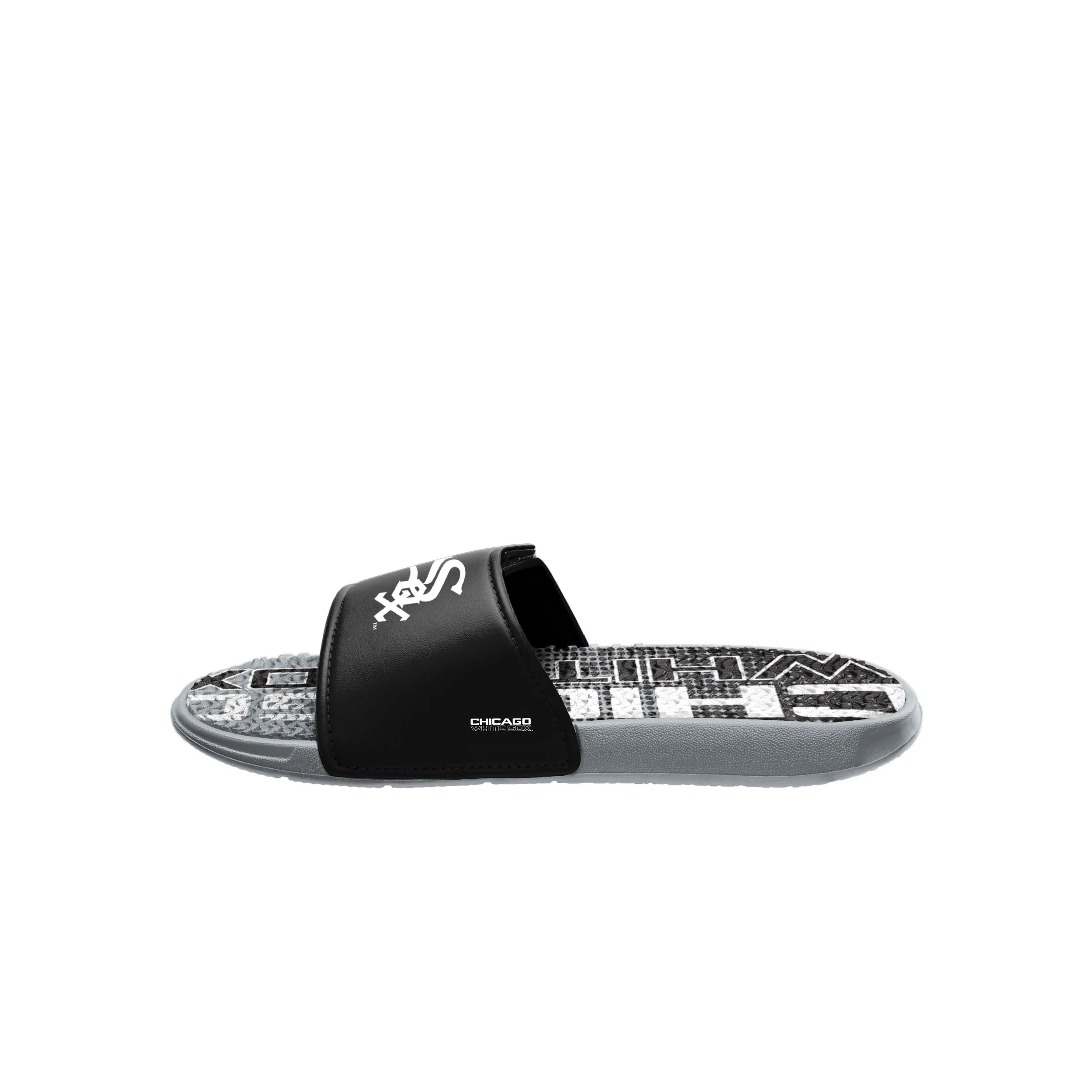 Chicago White Sox MLB Mens Gradient Wordmark Gel Slide - Image 4
