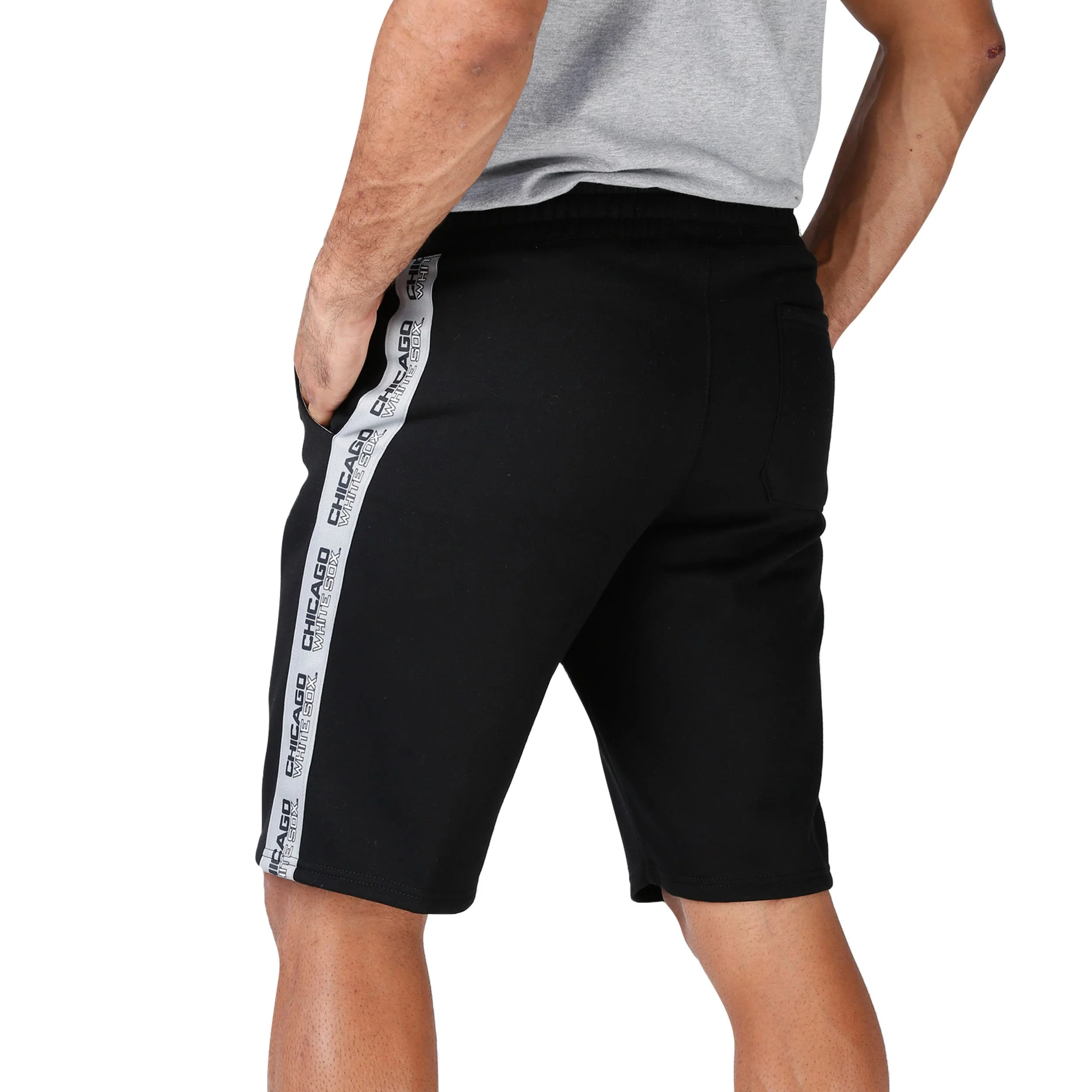 Chicago White Sox MLB Mens Lazy Lounge Fleece Shorts - Image 2