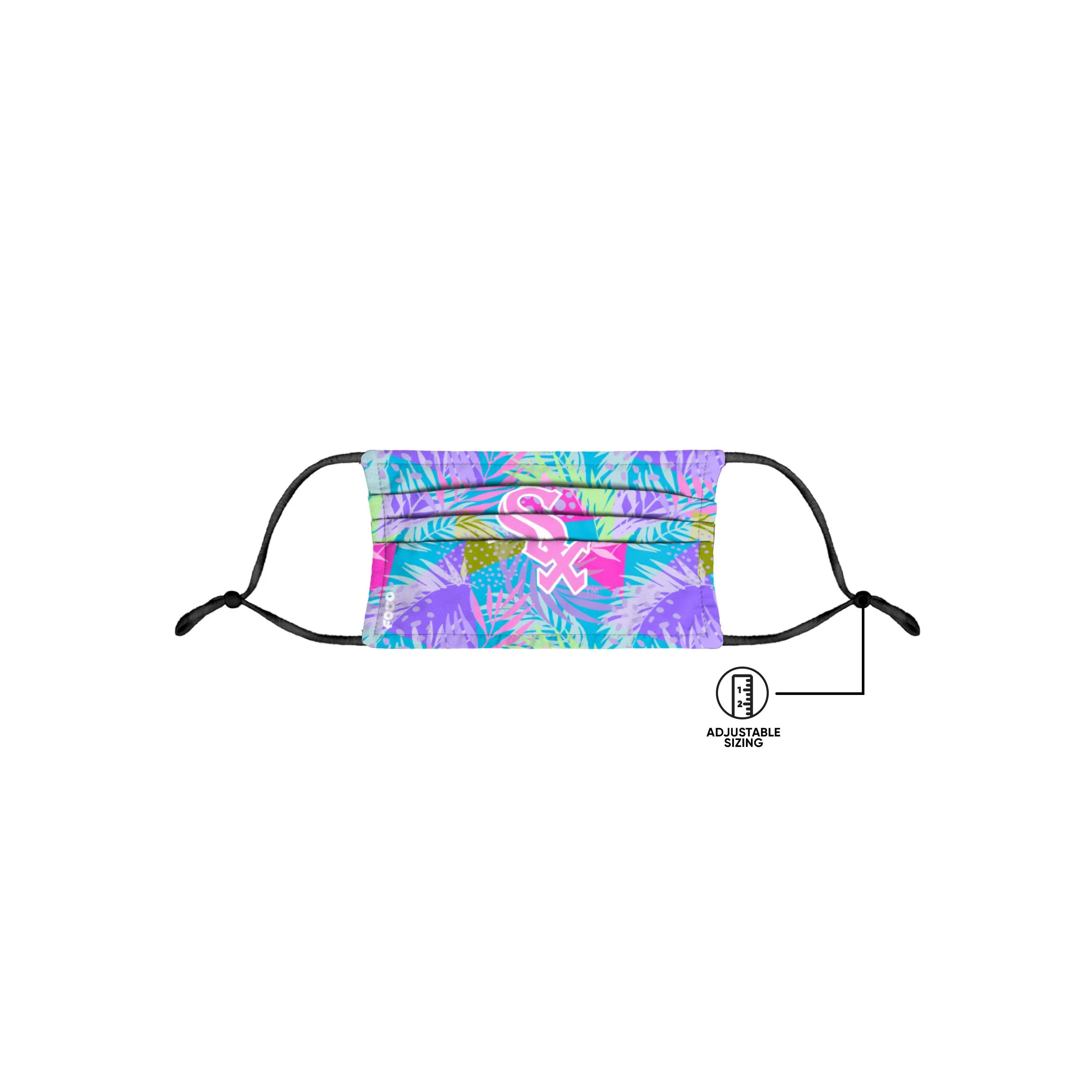 Chicago White Sox MLB Neon Floral 3 Pack Face Cover - Image 5