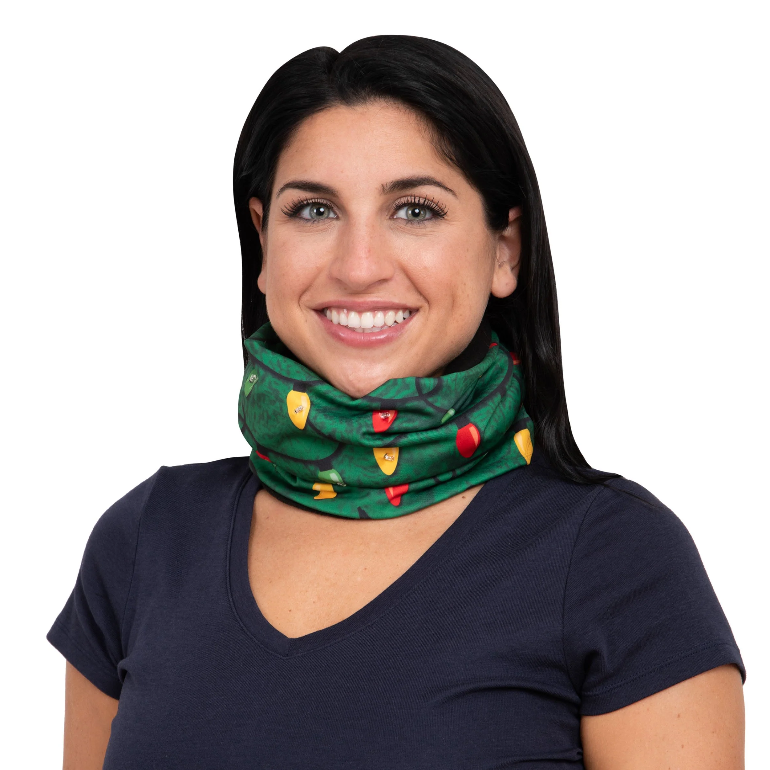Christmas Lights Light Up Gaiter Scarf - Image 4