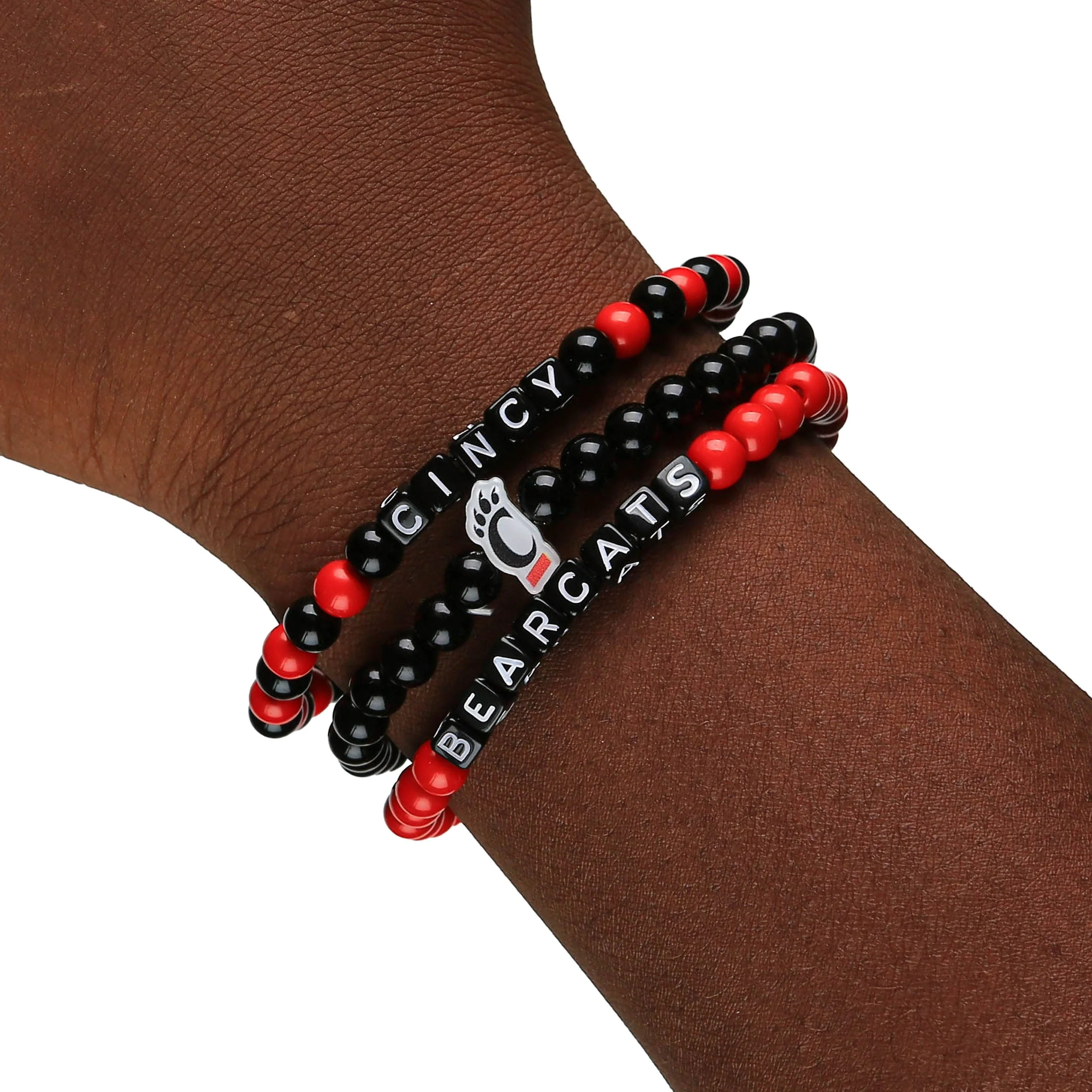Cincinnati Bearcats NCAA 3 Pack Beaded Friendship Bracelet - Image 4
