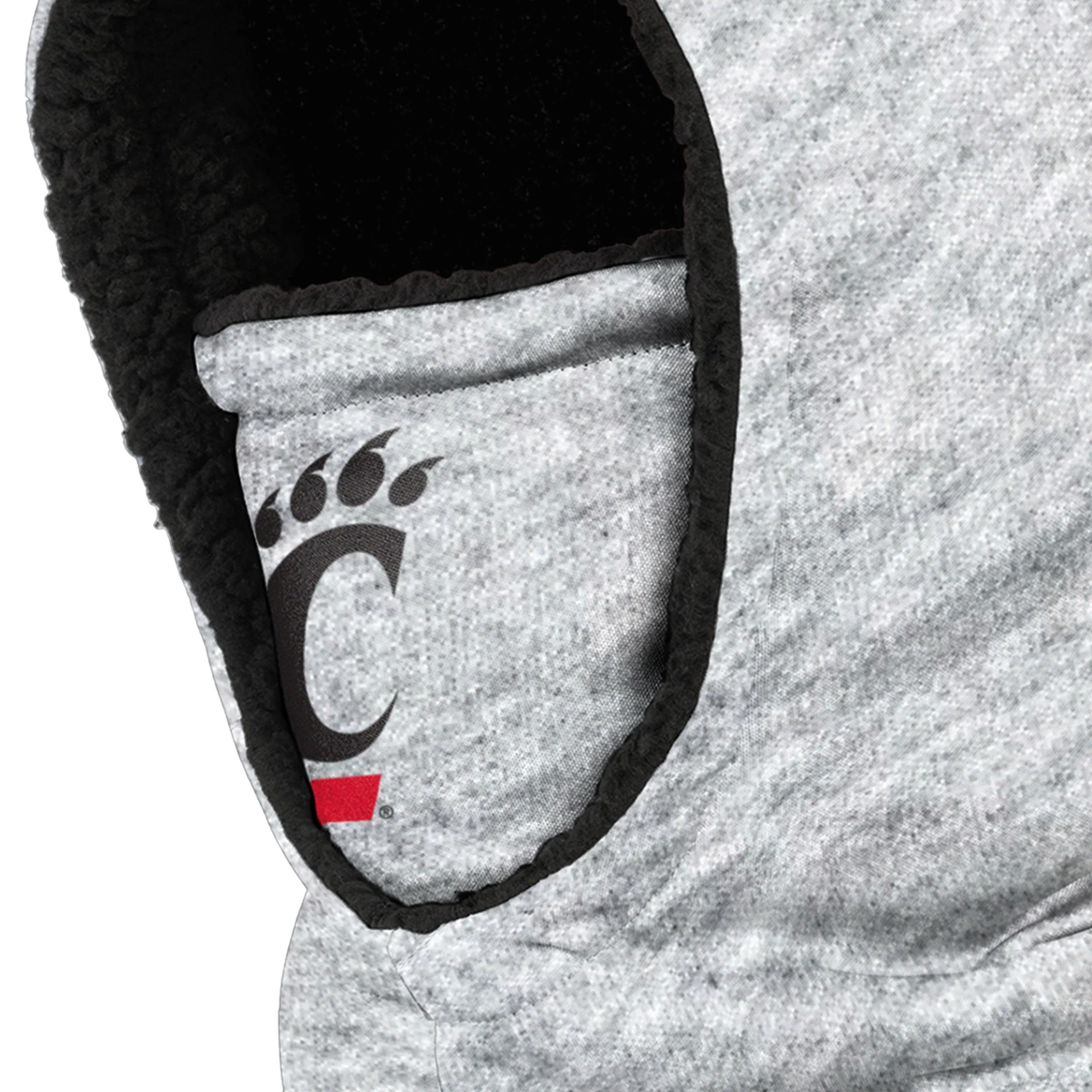 Cincinnati Bearcats NCAA Heather Grey Big Logo Hooded Gaiter - Image 3
