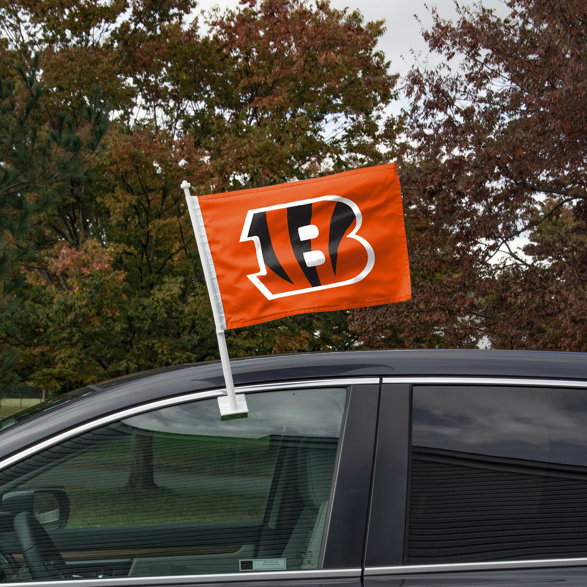 Cincinnati Bengals NFL 2 Pack Solid Car Flag - Image 2