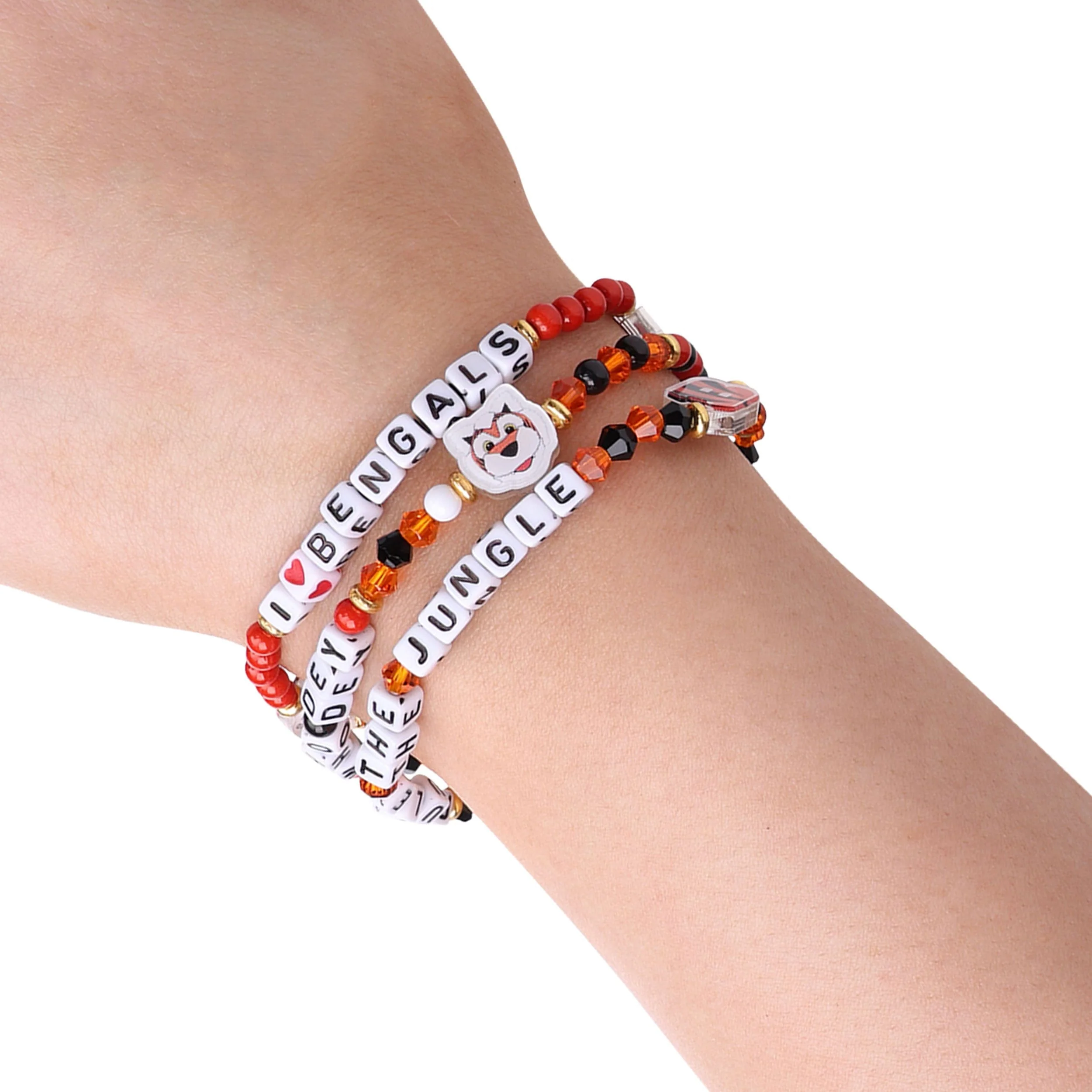 Cincinnati Bengals NFL 3 Pack Friendship Bracelet - Image 4