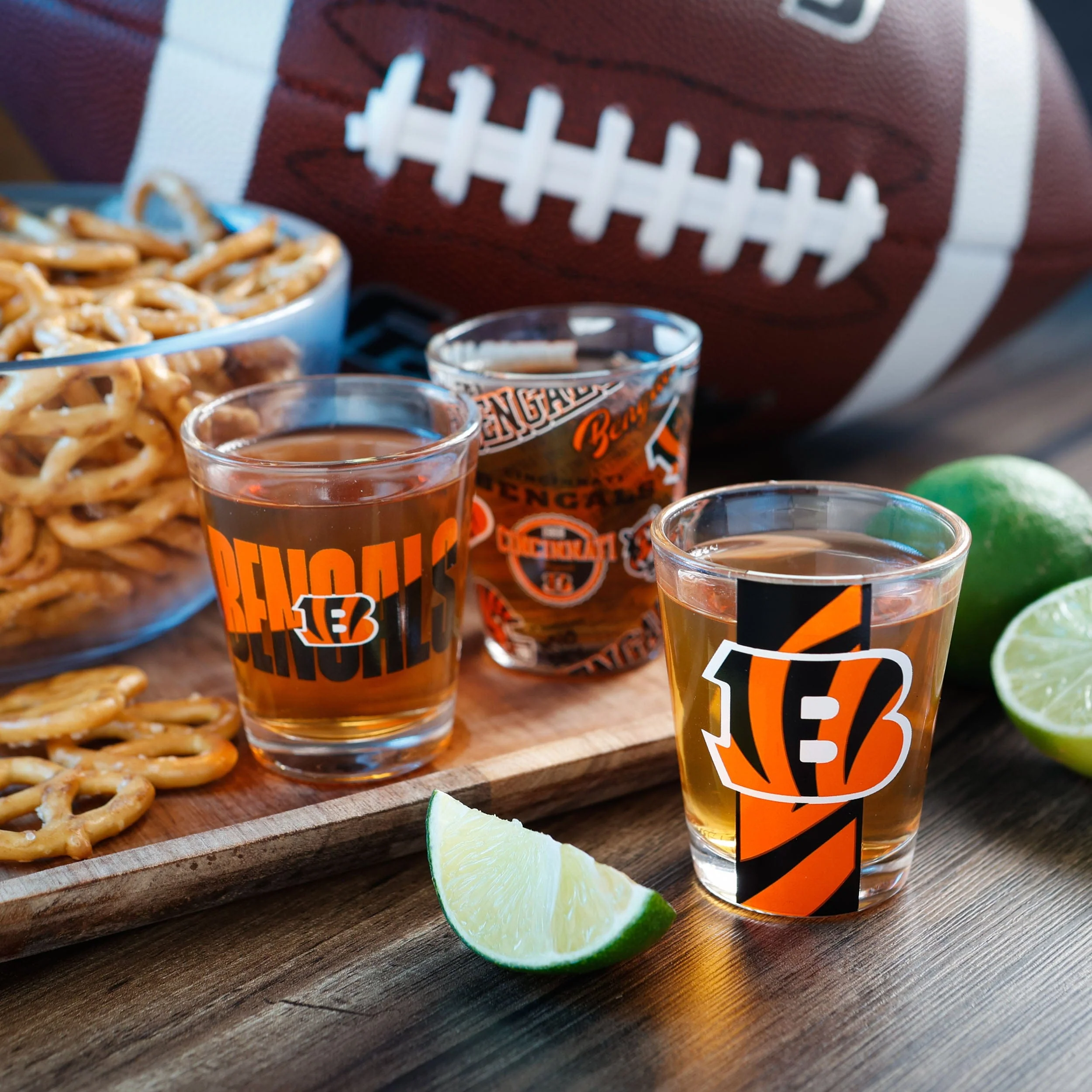 Cincinnati Bengals NFL 3 Pack Shot Glass - Image 2