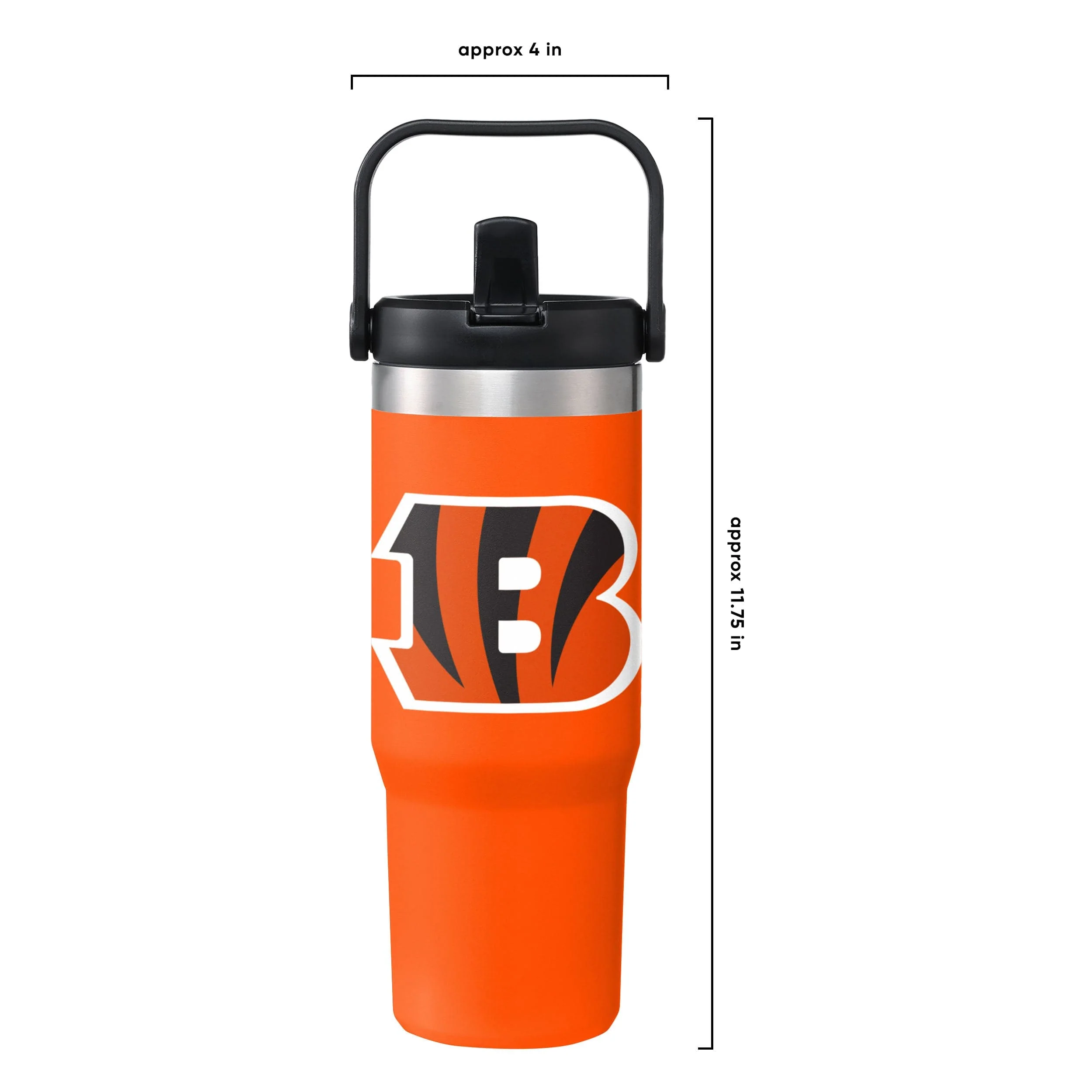 Cincinnati Bengals NFL 30 oz Straw Tumbler - Image 5