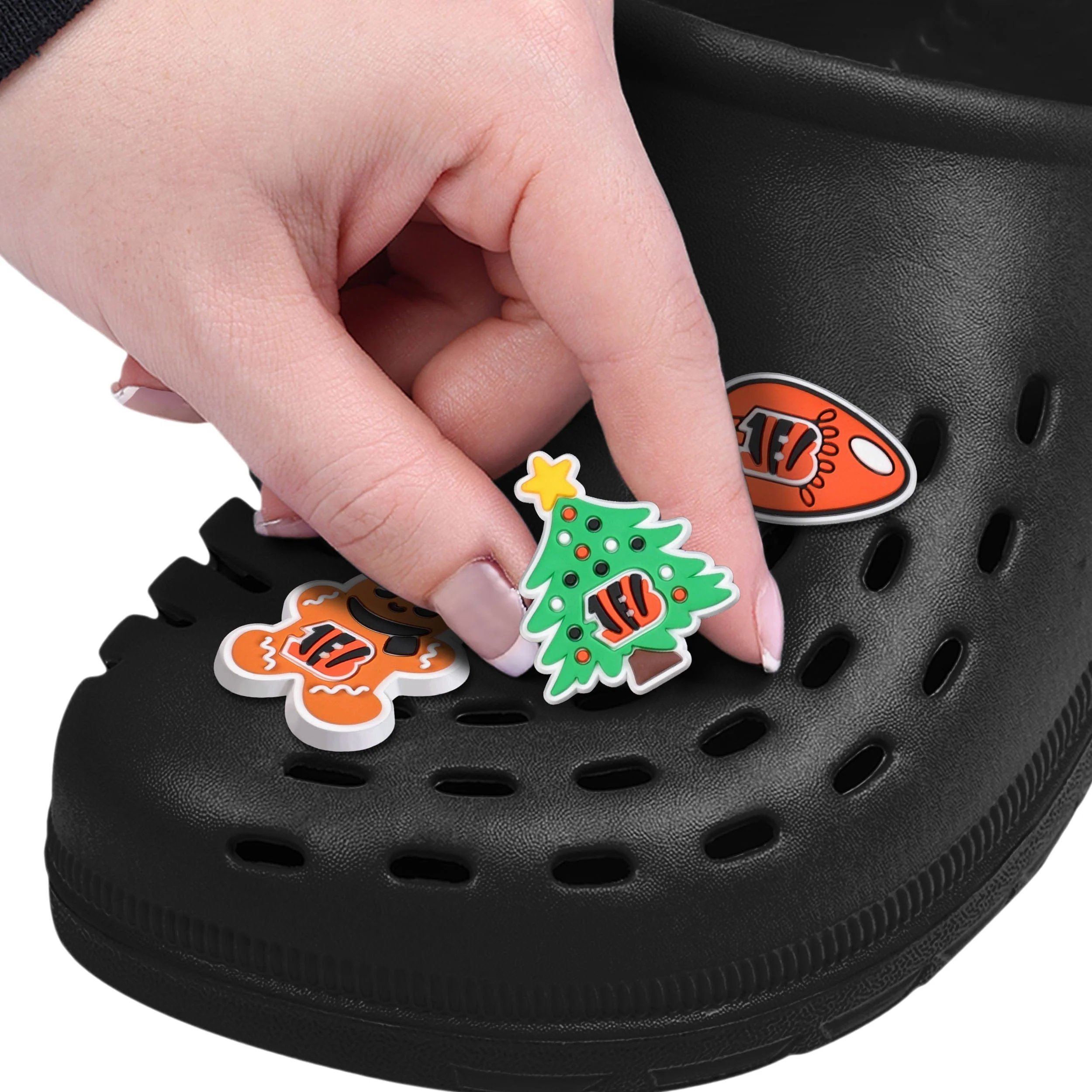 Cincinnati Bengals NFL 6 Pack Holiday Team Clog Charms - Image 3