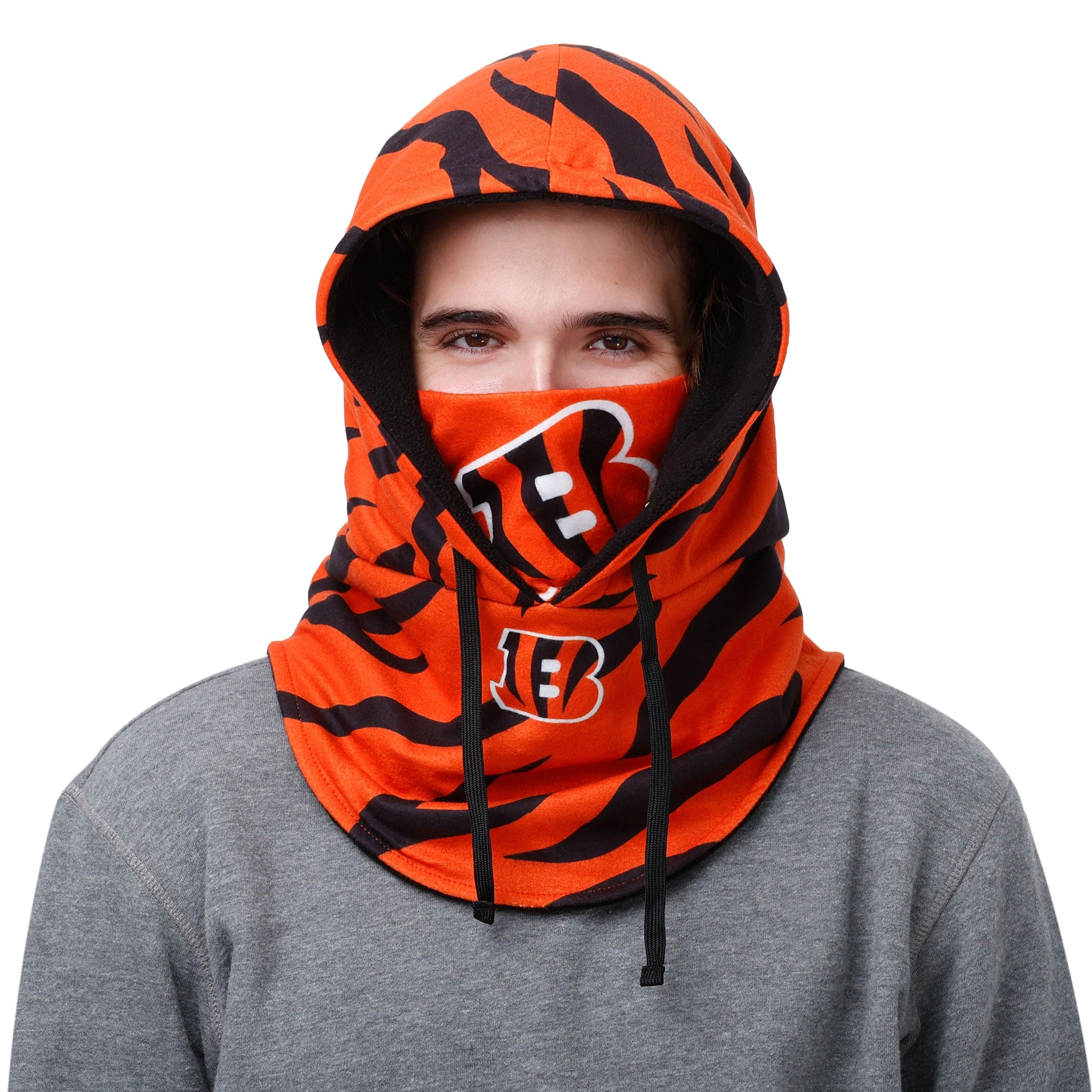 Cincinnati Bengals NFL Alternate Team Color Drawstring Hooded Gaiter - Image 3
