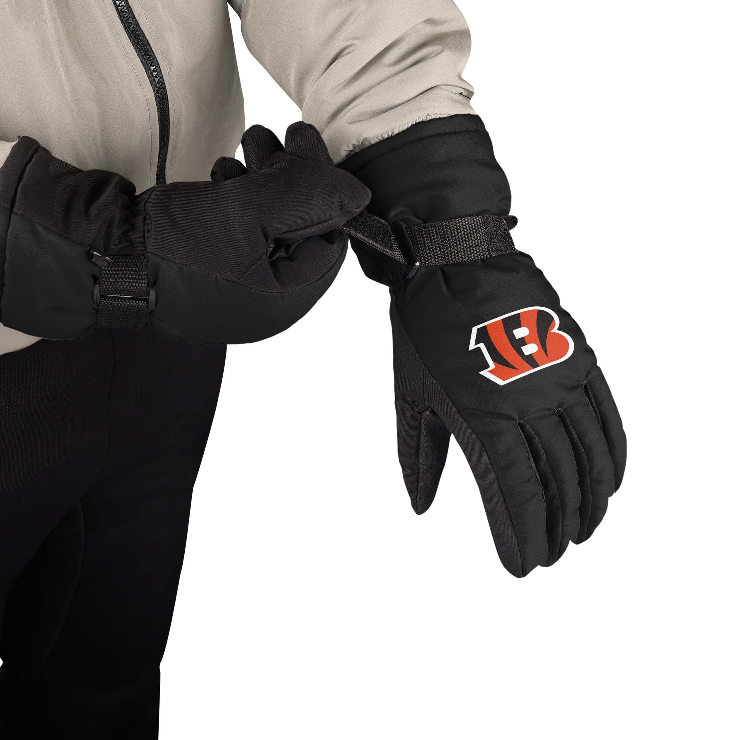 Cincinnati Bengals NFL Big Logo Insulated Gloves - Image 2