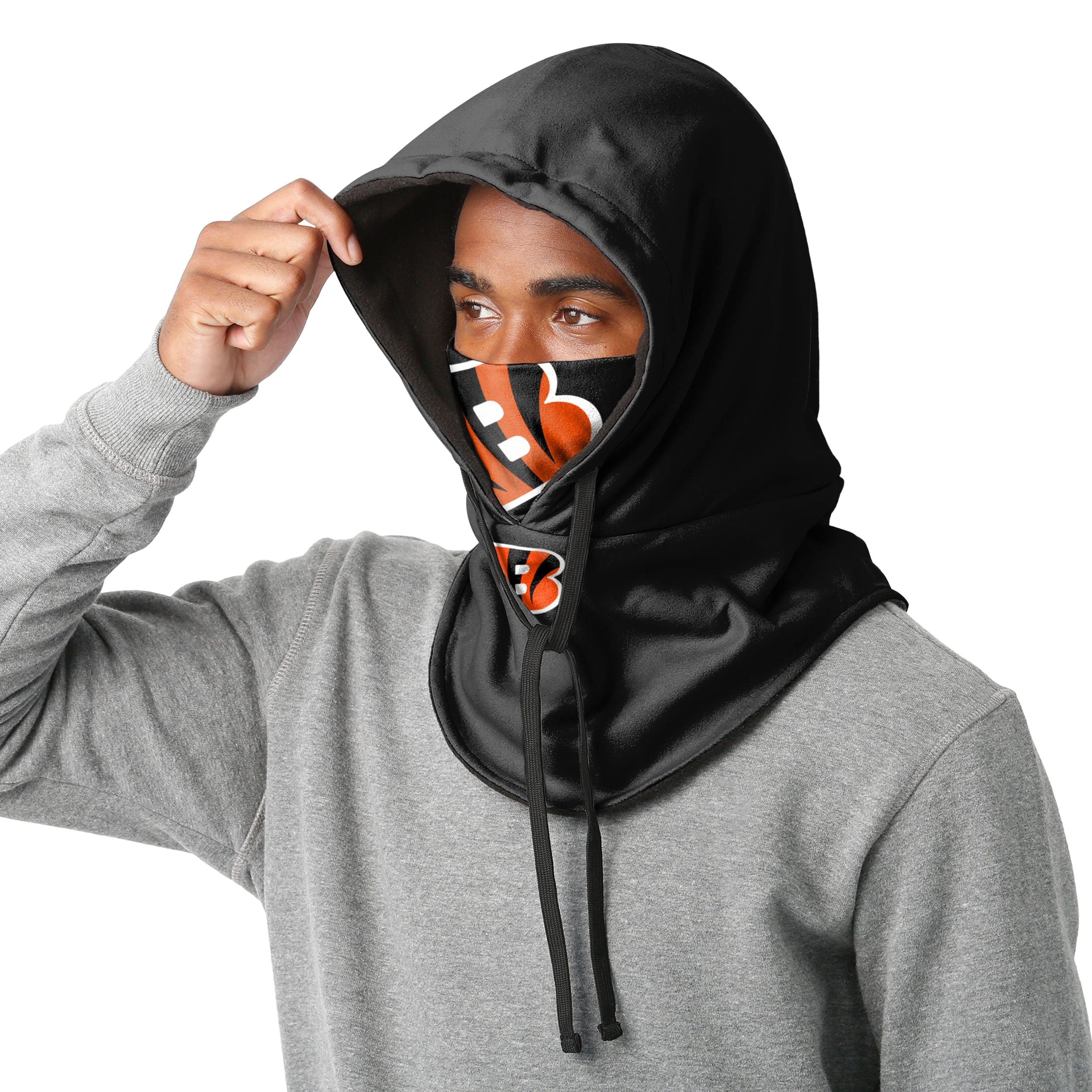 Cincinnati Bengals NFL Black Drawstring Hooded Gaiter - Image 3