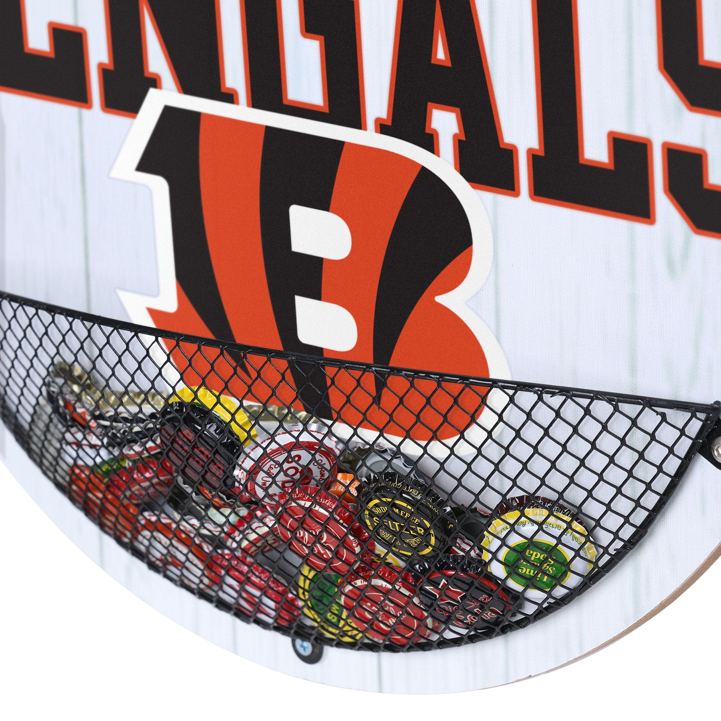 Cincinnati Bengals NFL Bottle Opener Cap Catcher Wall Sign - Image 4