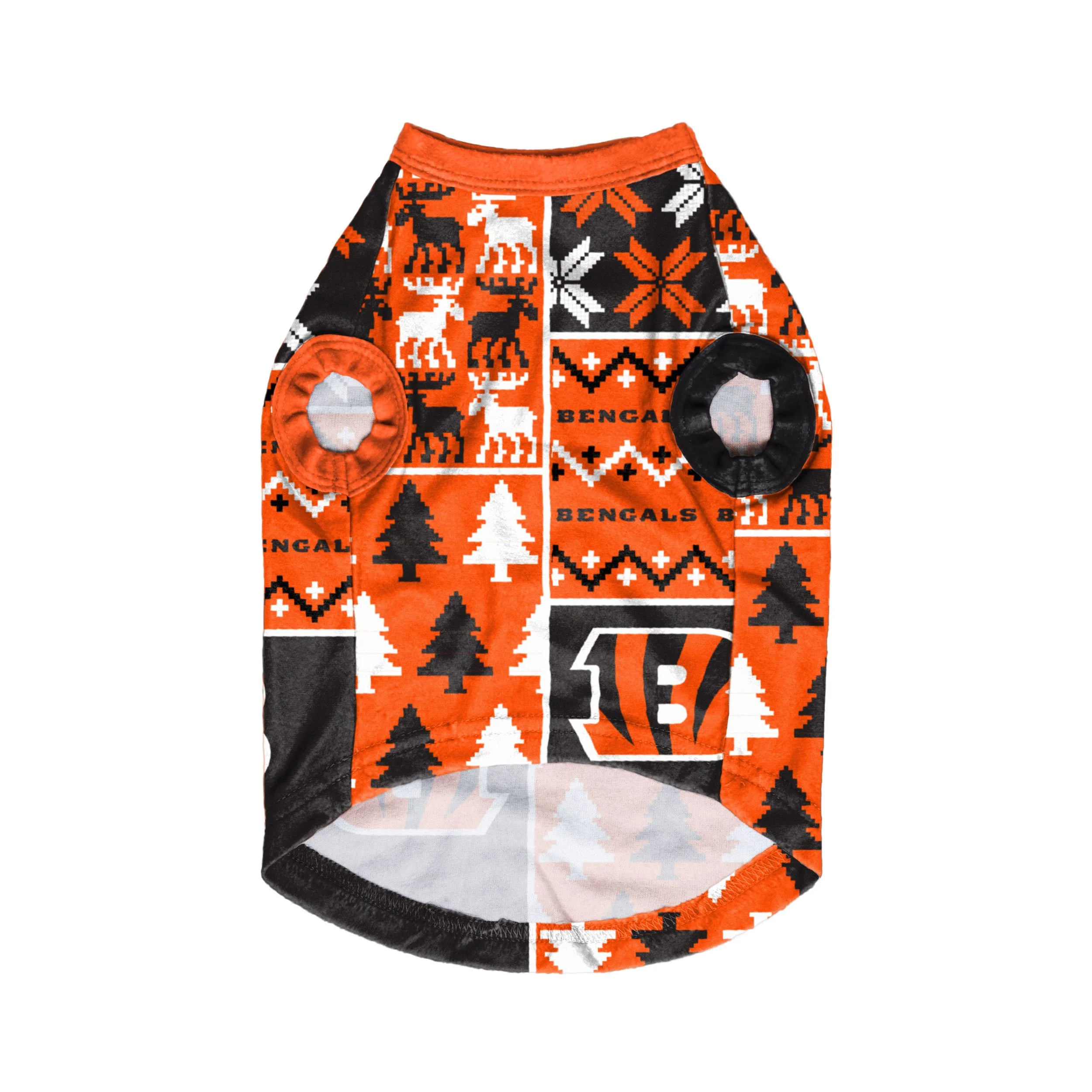 Cincinnati Bengals NFL Busy Block Dog Sweater - Image 3