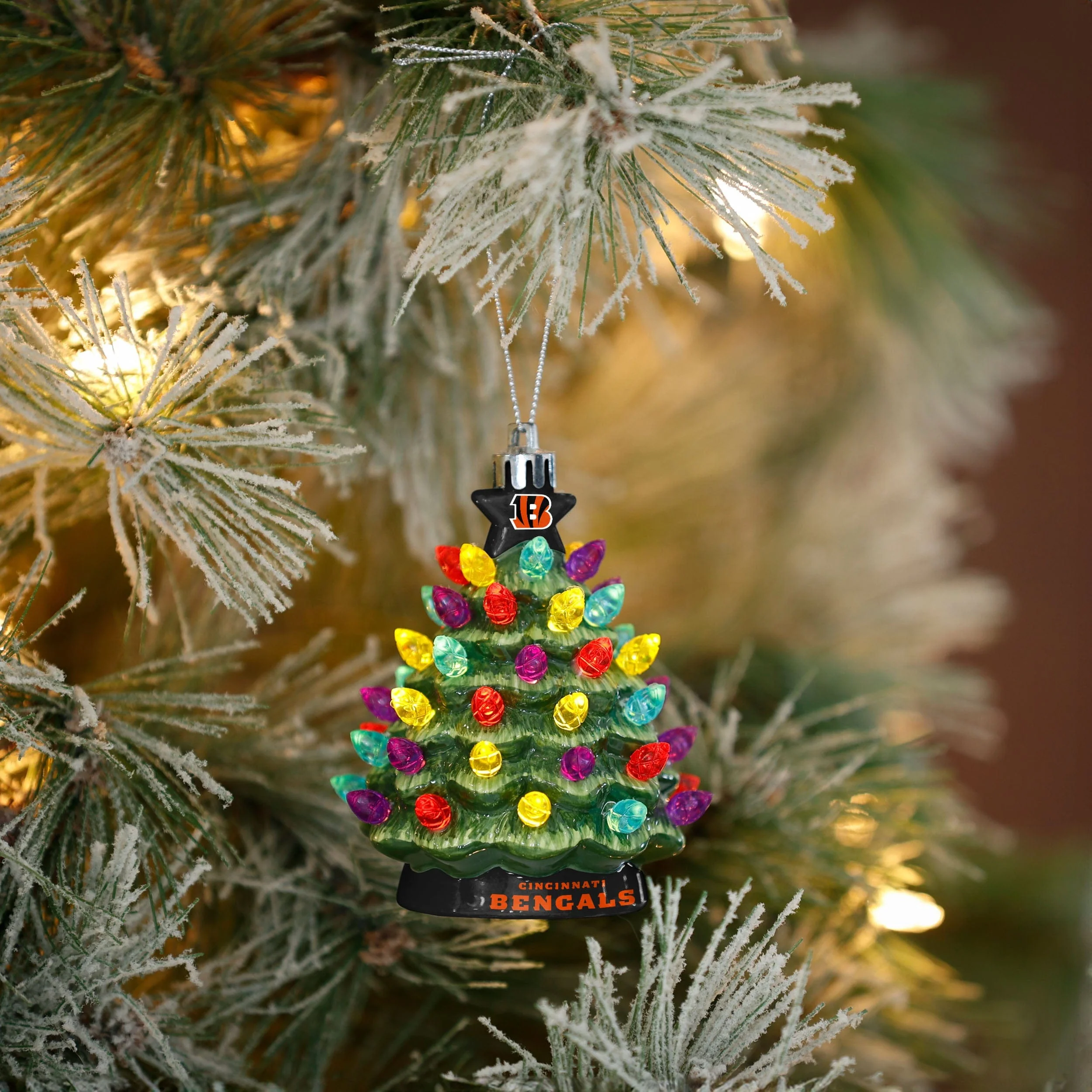 Cincinnati Bengals NFL Ceramic Tree Ornament - Image 2