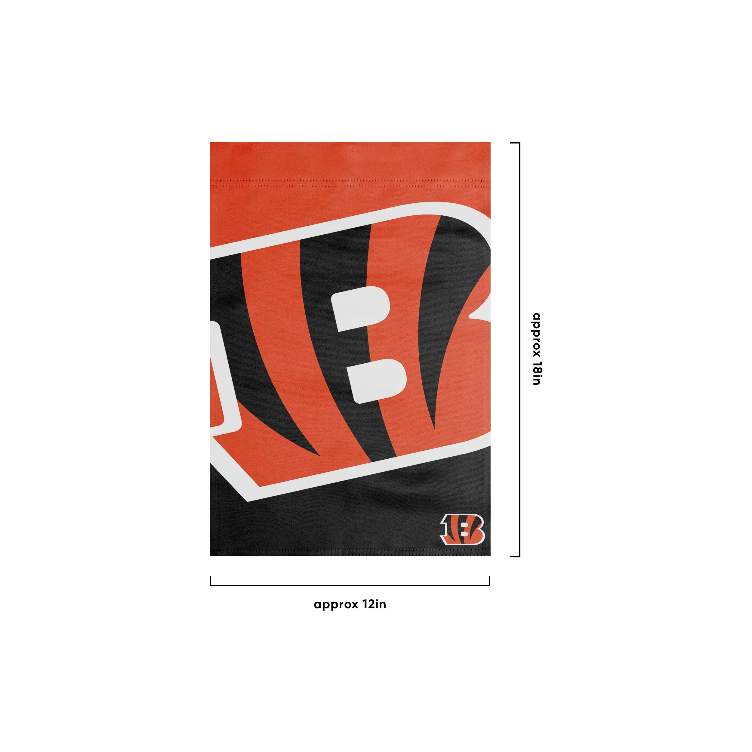 Cincinnati Bengals NFL Colorblock Helmet Garden Flag - Image 3
