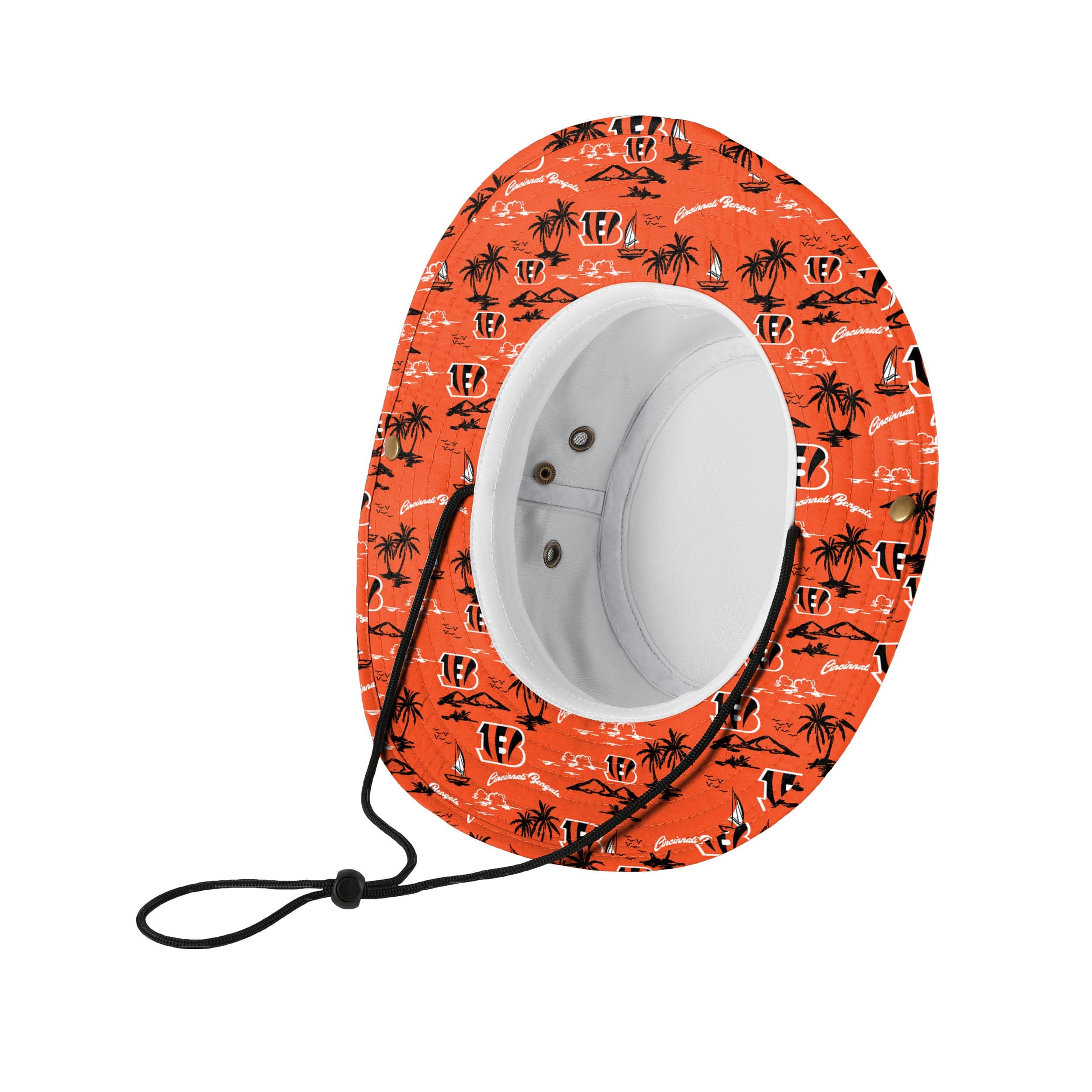 Cincinnati Bengals NFL Cropped Big Logo Hybrid Boonie Hat - Image 5