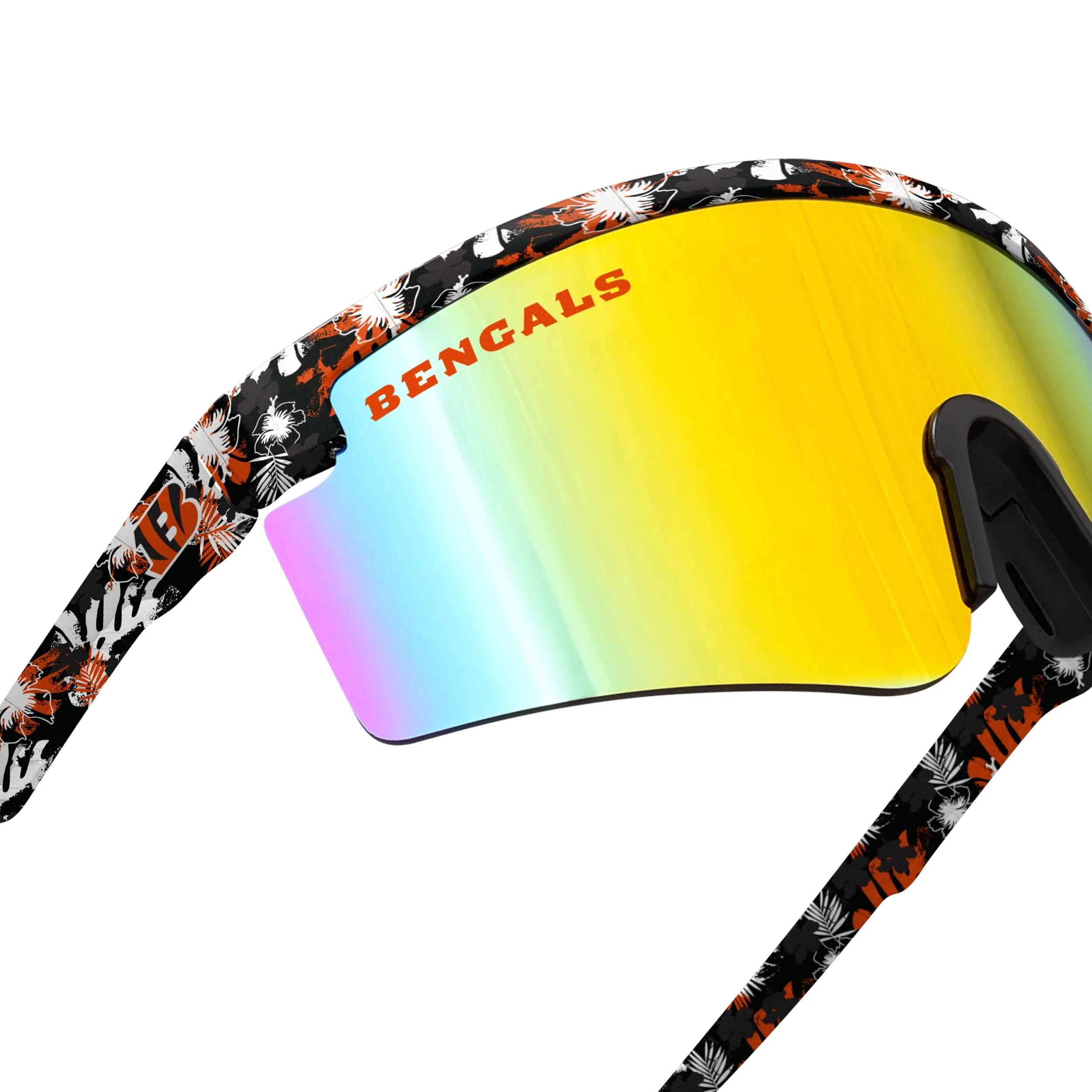 Cincinnati Bengals NFL Floral Large Frame Sunglasses - Image 4
