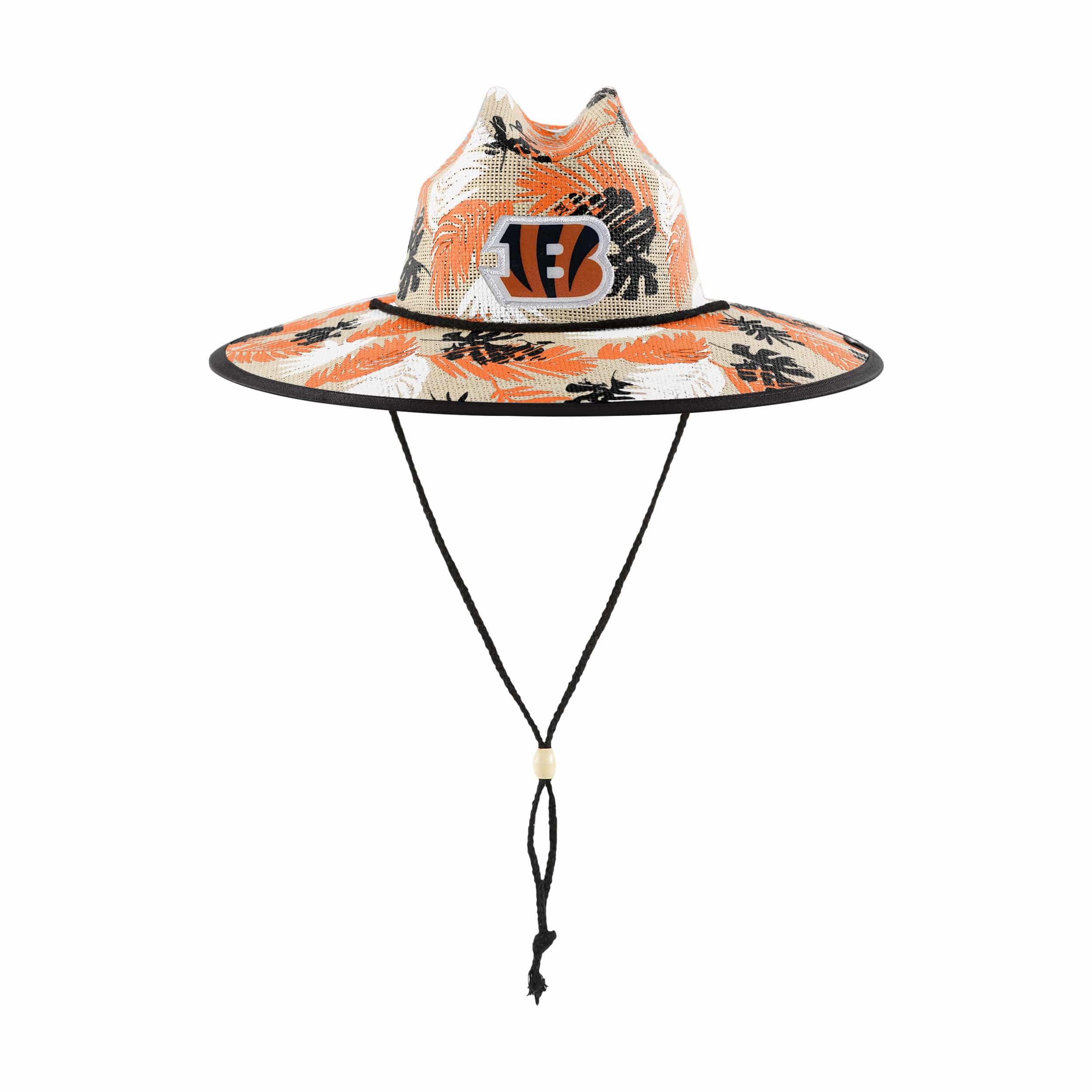 Cincinnati Bengals NFL Floral Printed Straw Hat - Image 3