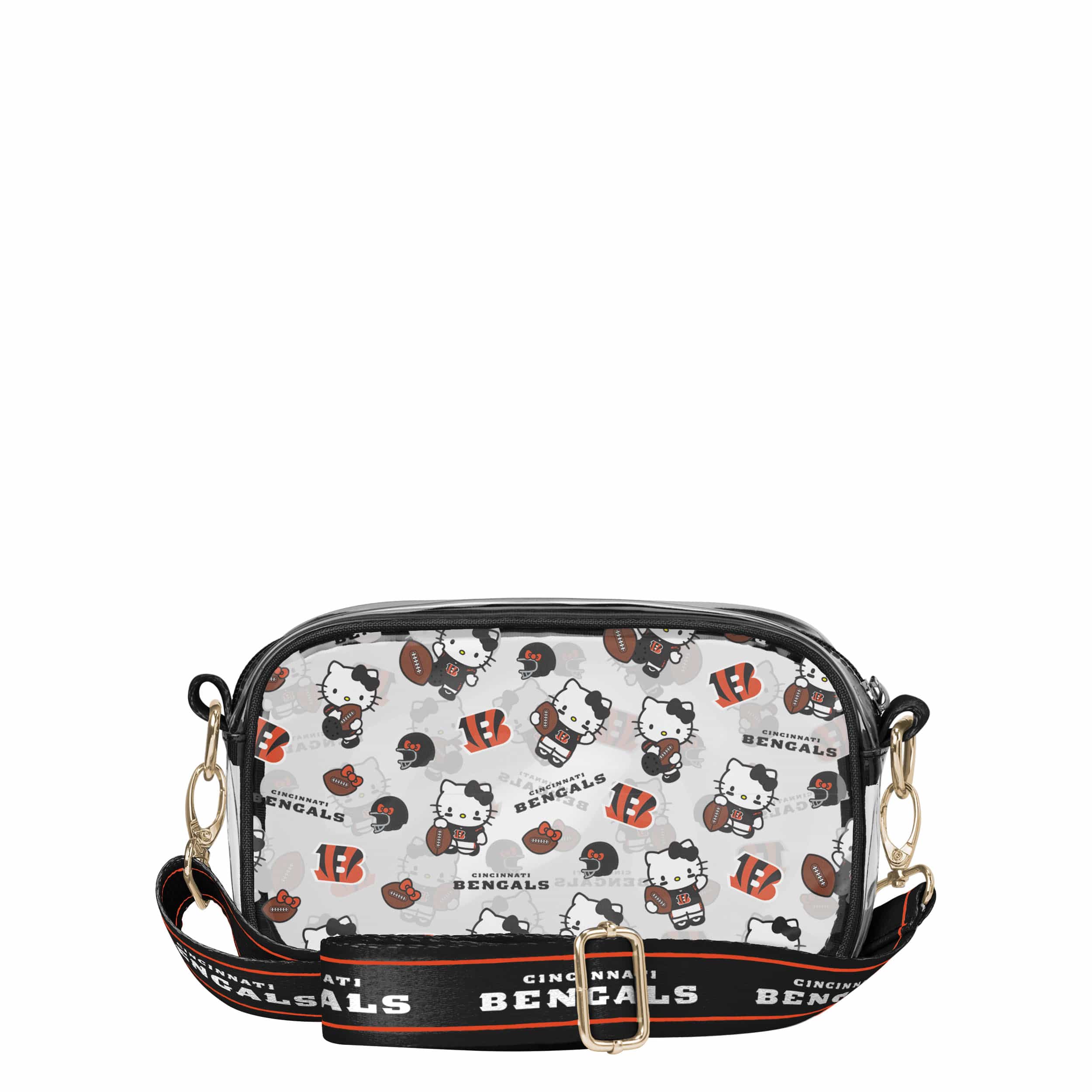 Cincinnati Bengals NFL Hello Kitty® Clear Crossbody Bag - (PREORDER - SHIPS MID JUNE) - Image 5