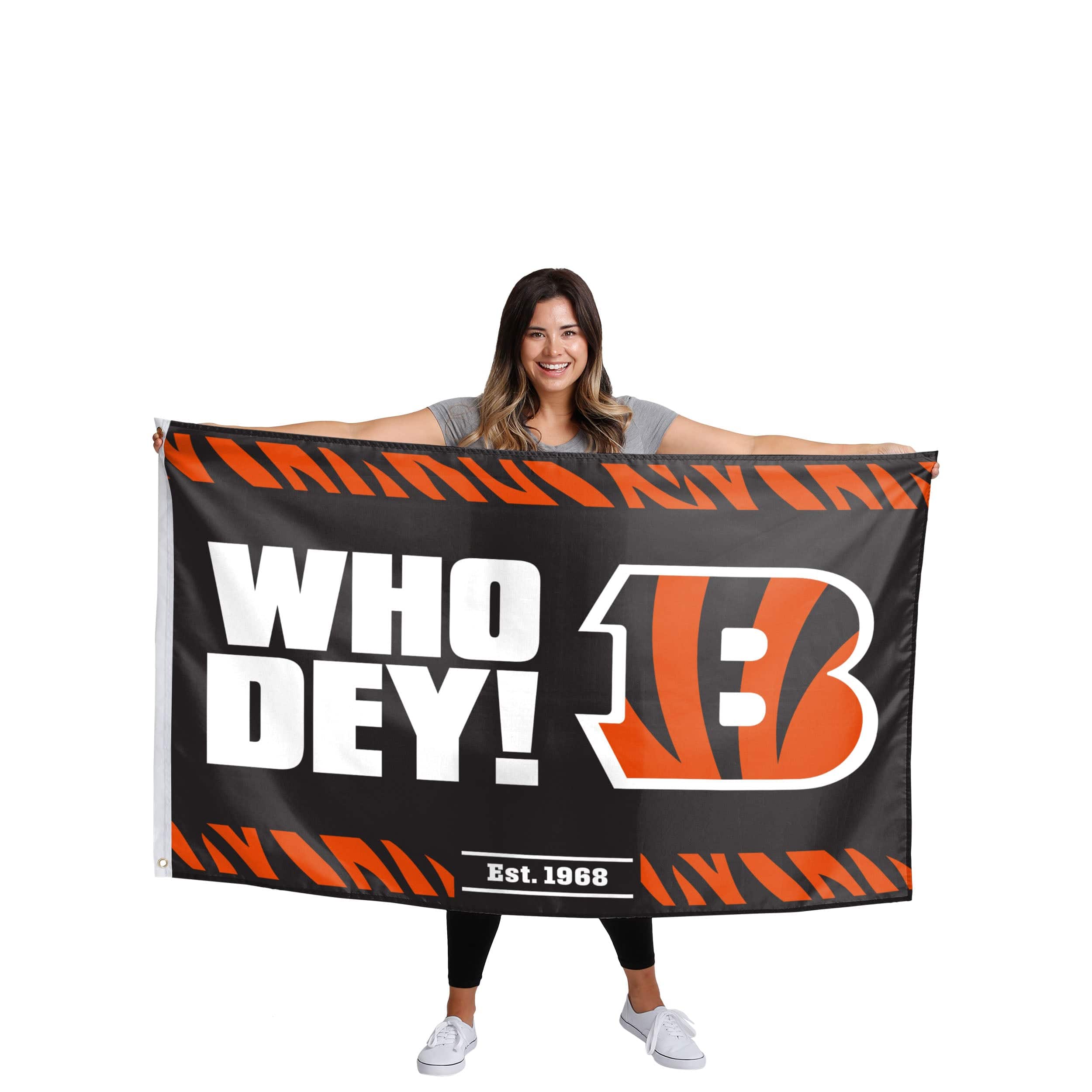 Cincinnati Bengals NFL Horizontal Slogan Flag - Image 2