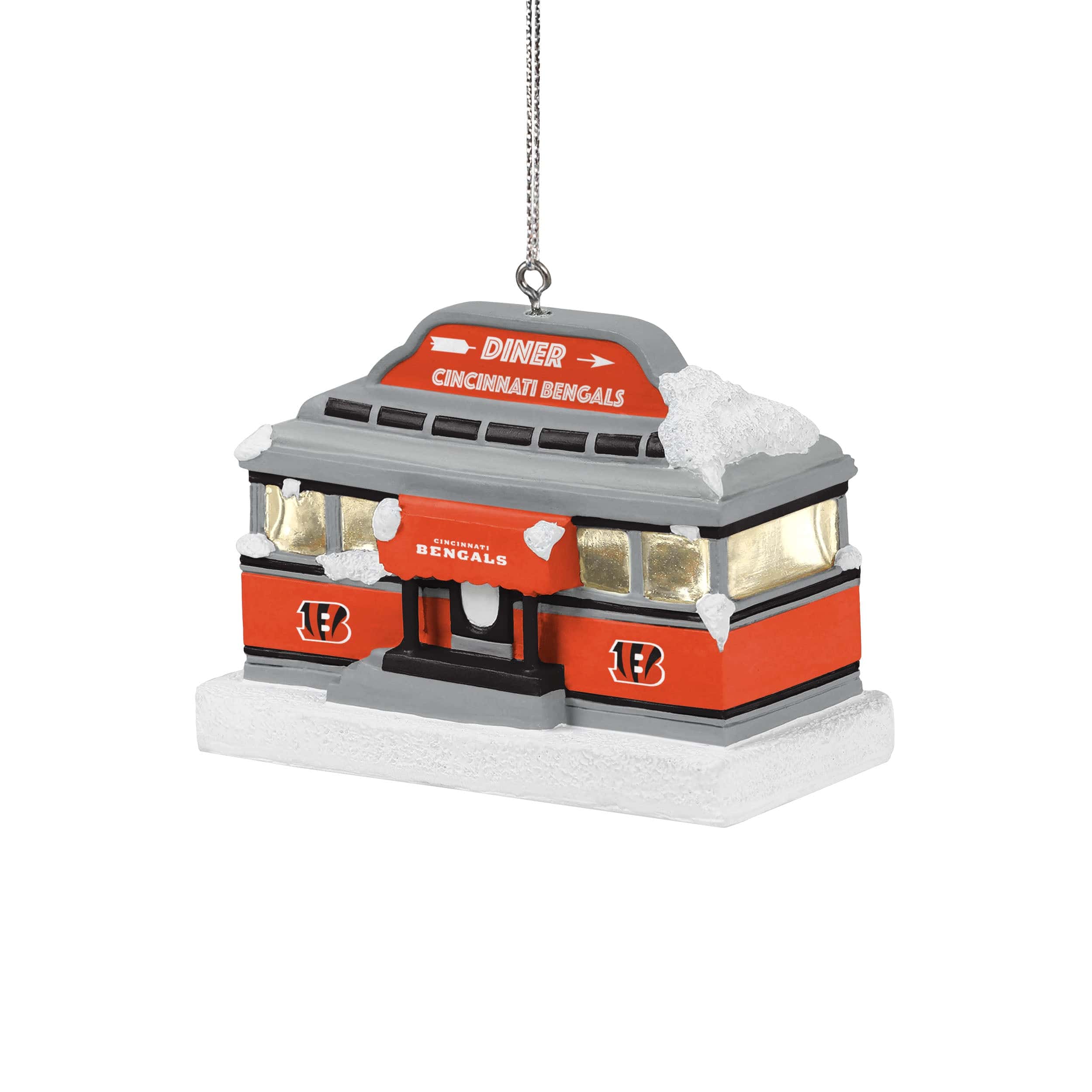 Cincinnati Bengals NFL Light Up Diner Ornament - Image 2