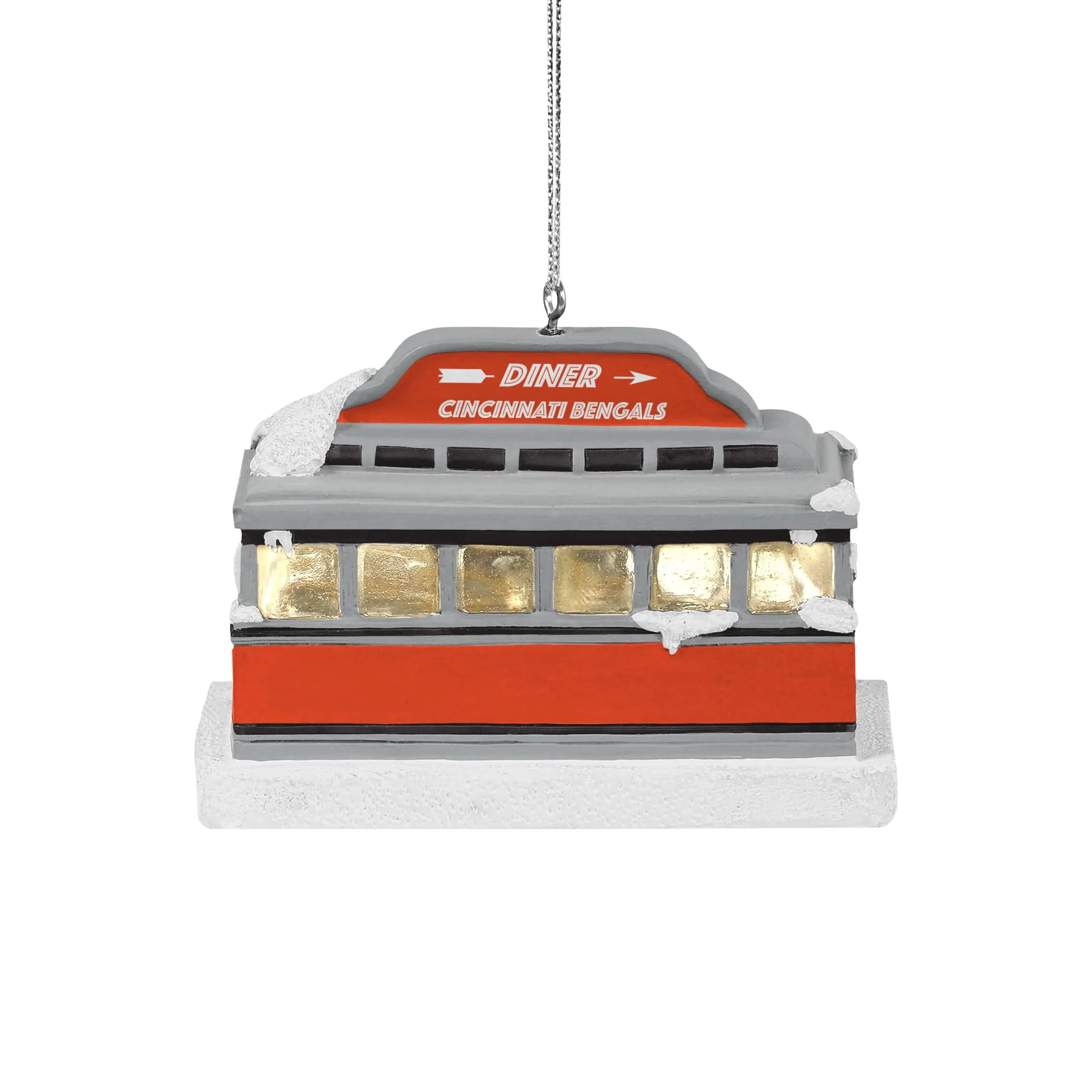 Cincinnati Bengals NFL Light Up Diner Ornament - Image 4