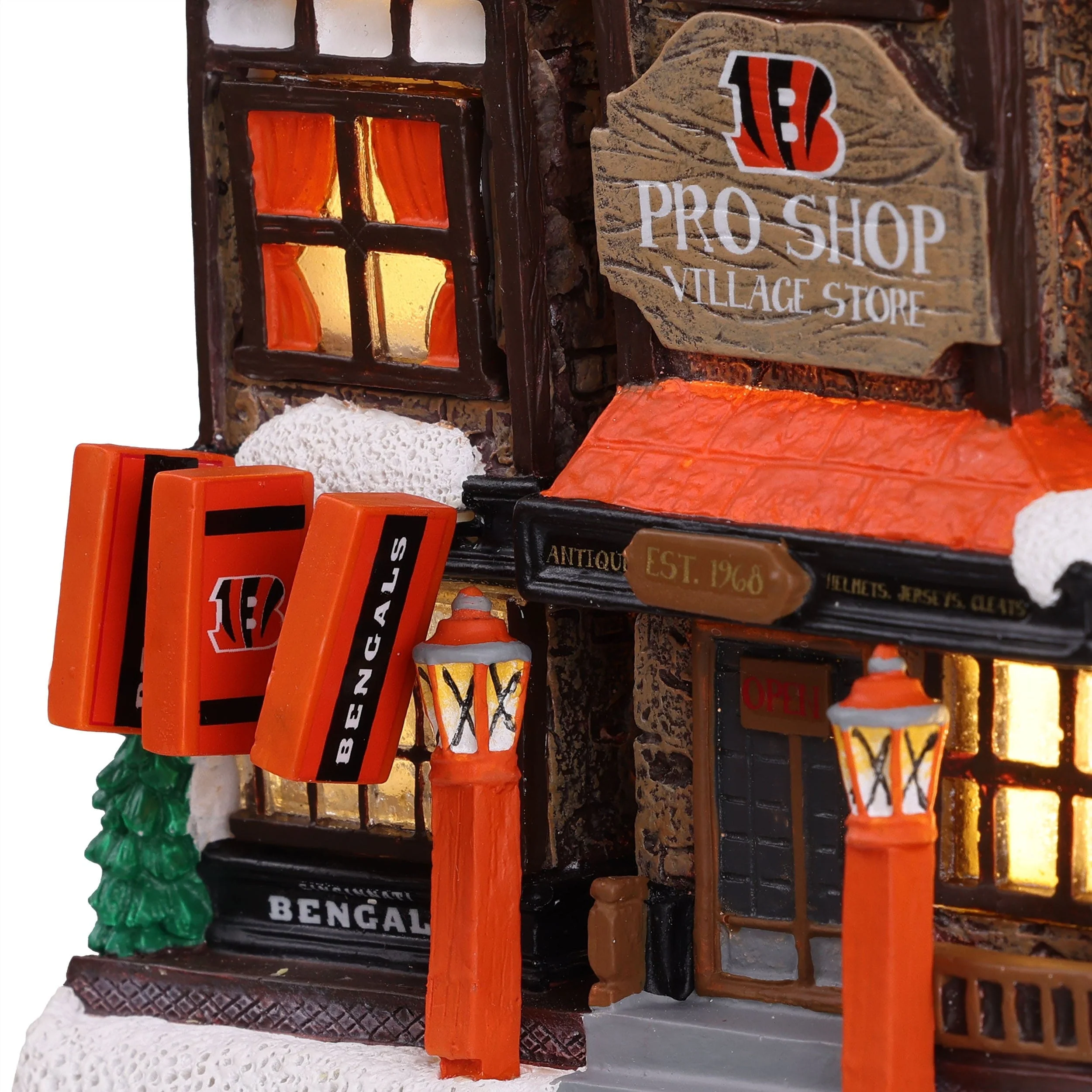 Cincinnati Bengals NFL Light Up Resin Team Village - Image 2