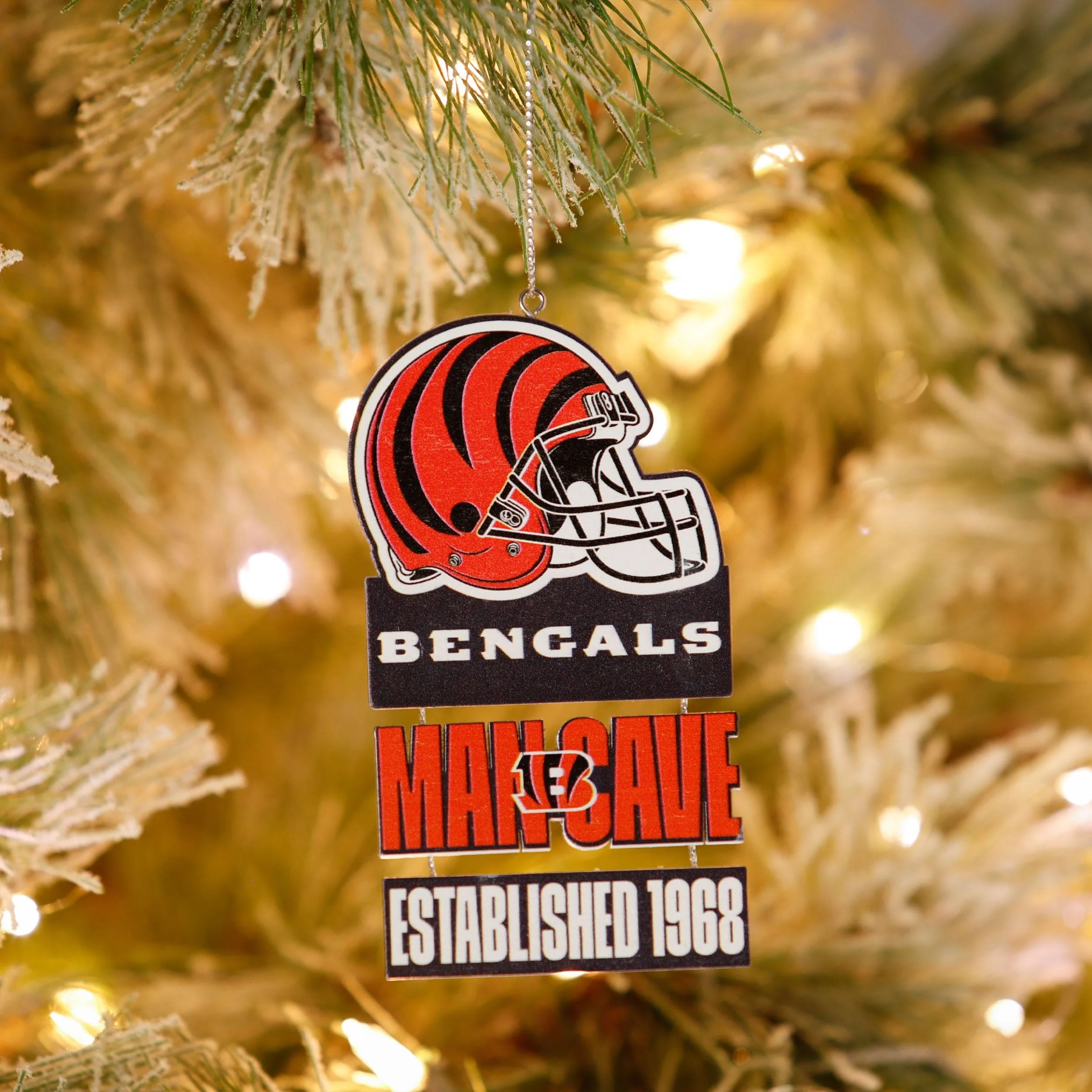 Cincinnati Bengals NFL Mancave Sign Ornament - Image 3