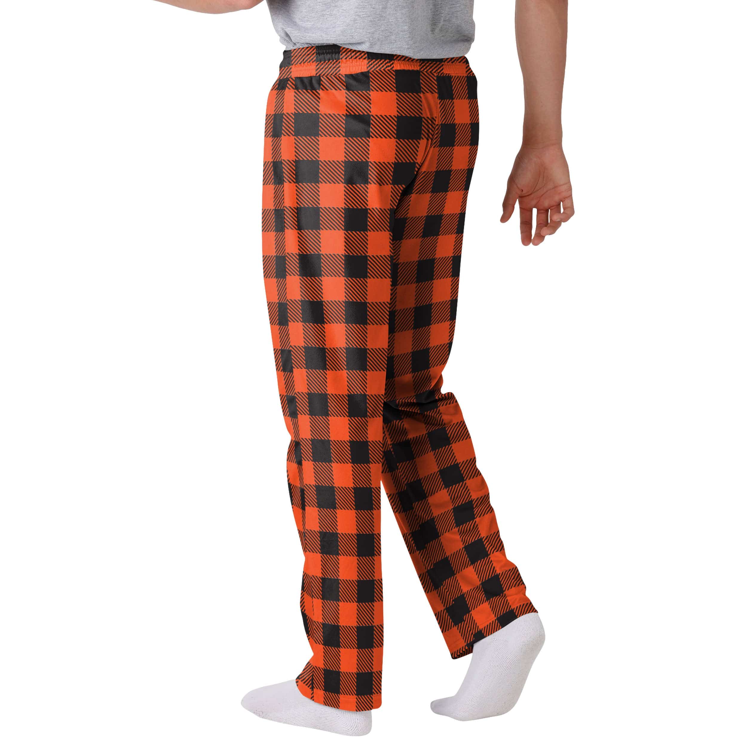 Cincinnati Bengals NFL Mens Buffalo Check Lounge Pants - Image 2