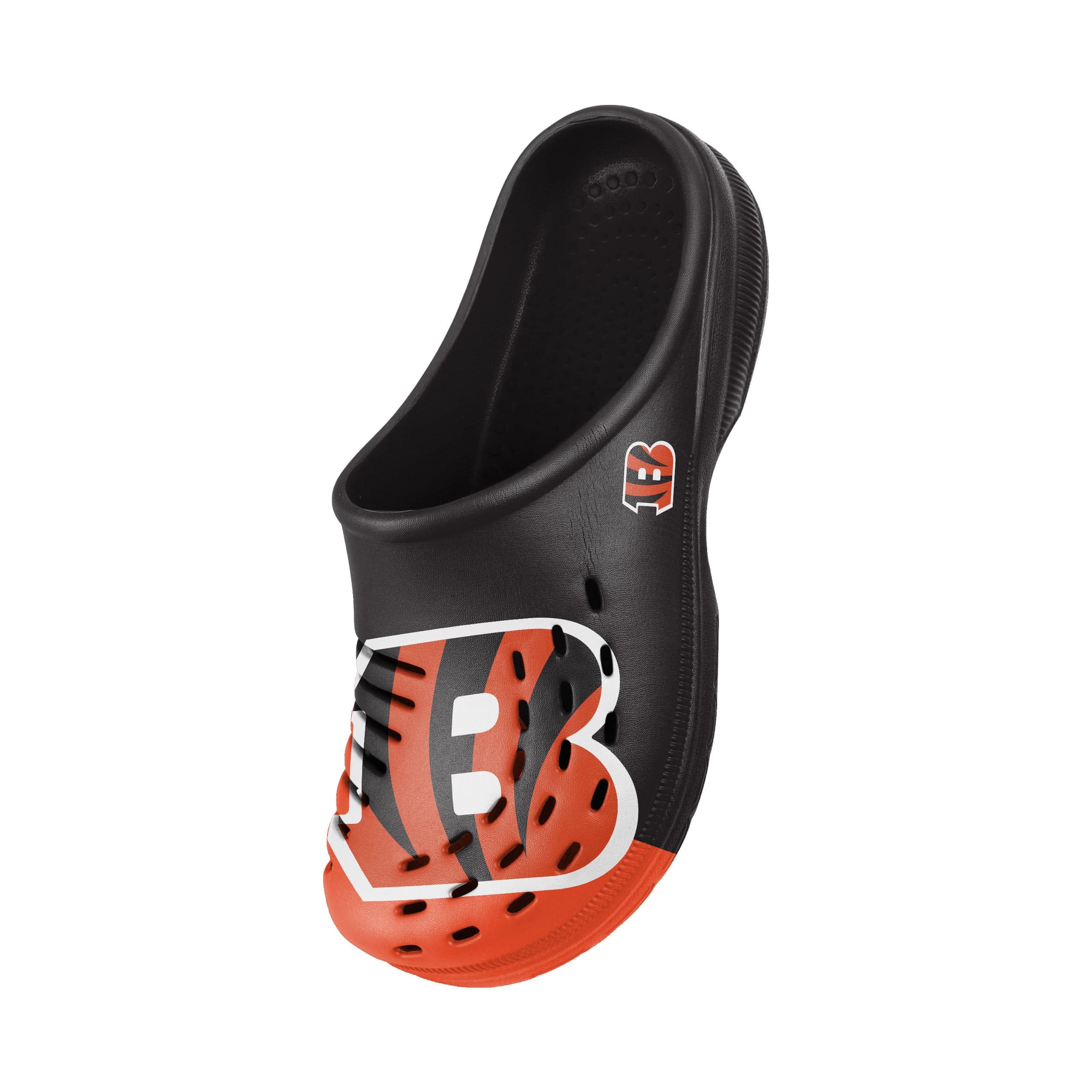 Cincinnati Bengals NFL Mens Colorblock Big Logo Clog - Image 3