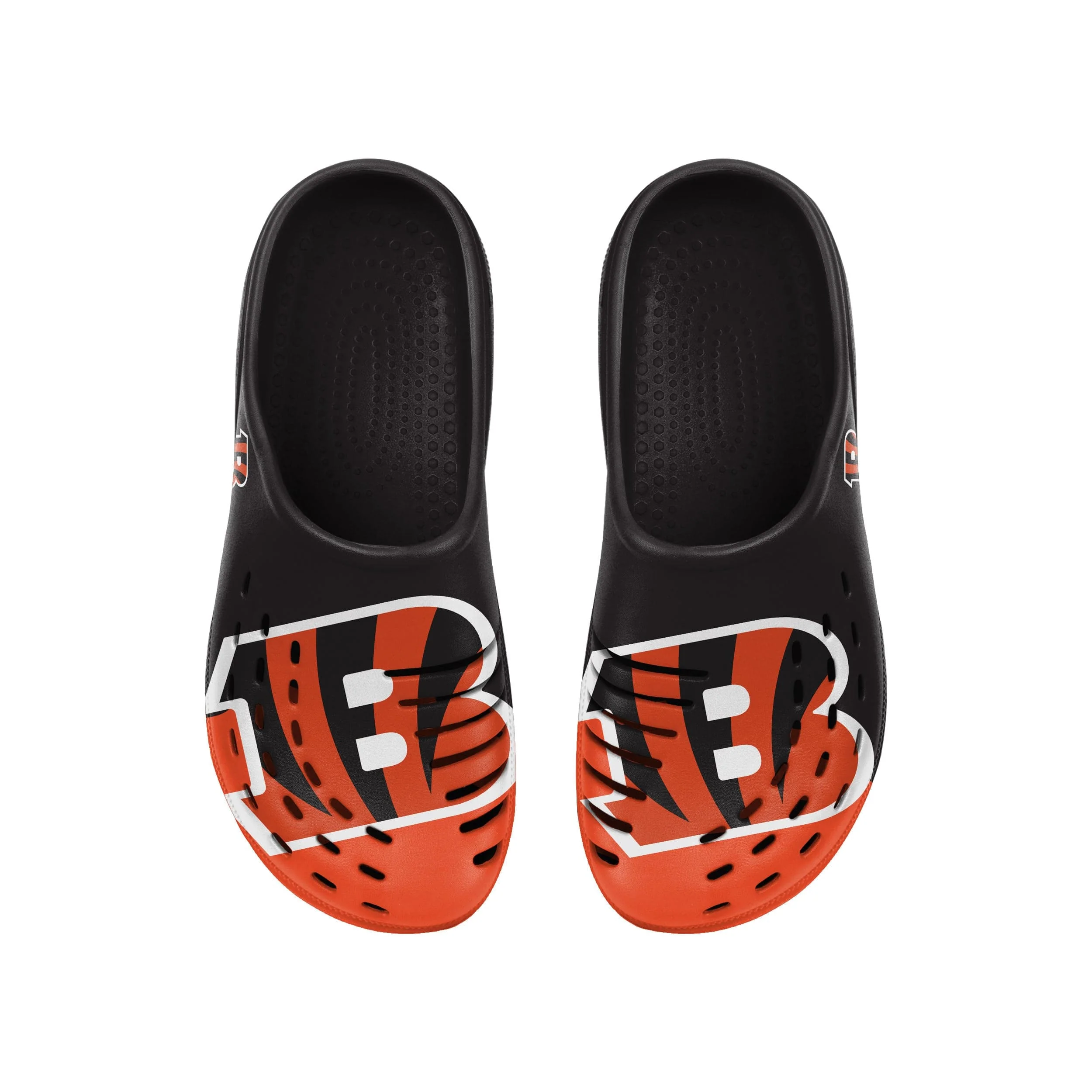 Cincinnati Bengals NFL Mens Colorblock Big Logo Clog - Image 4